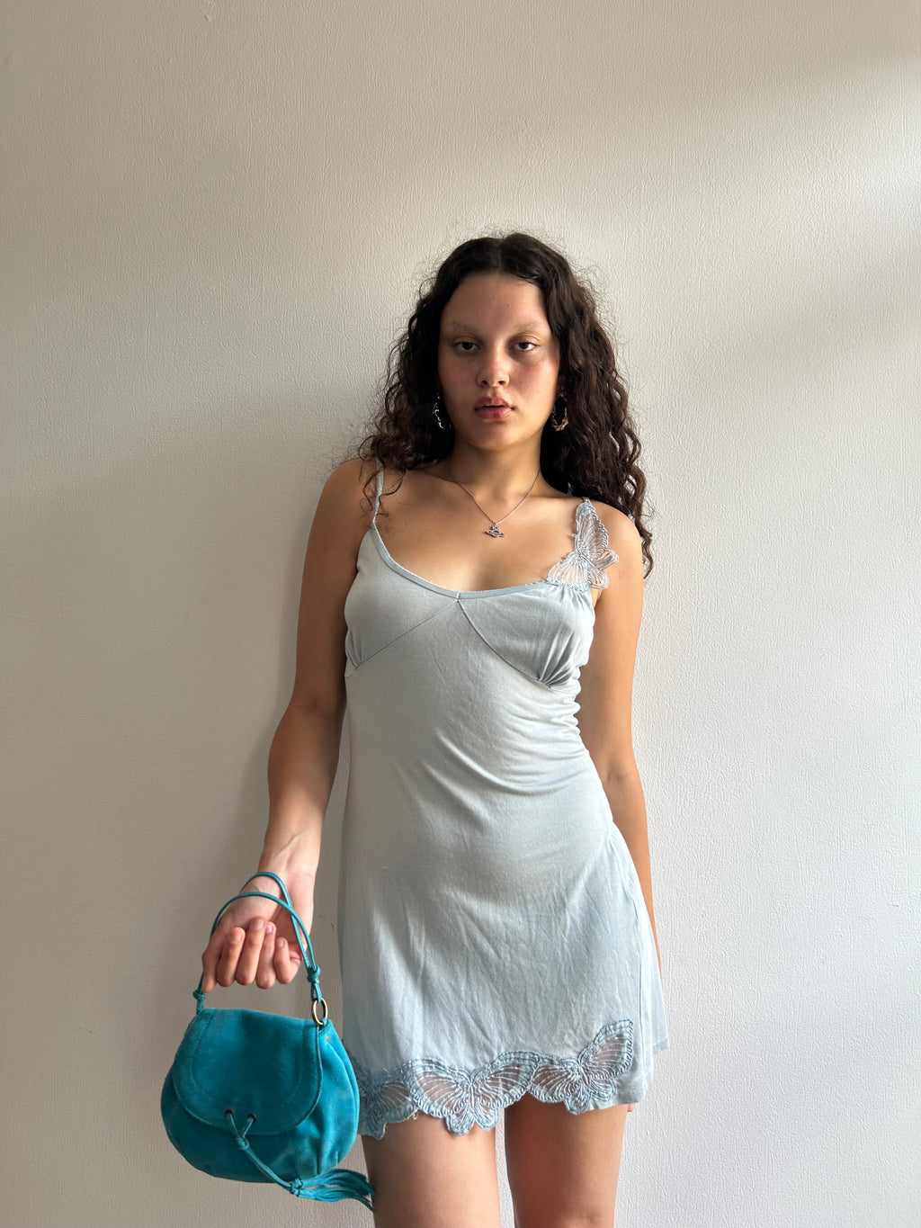 Teal Blue Mini Handbag
