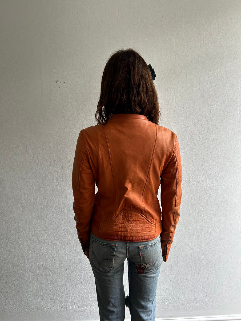 Rust Vintage Leather Jacket