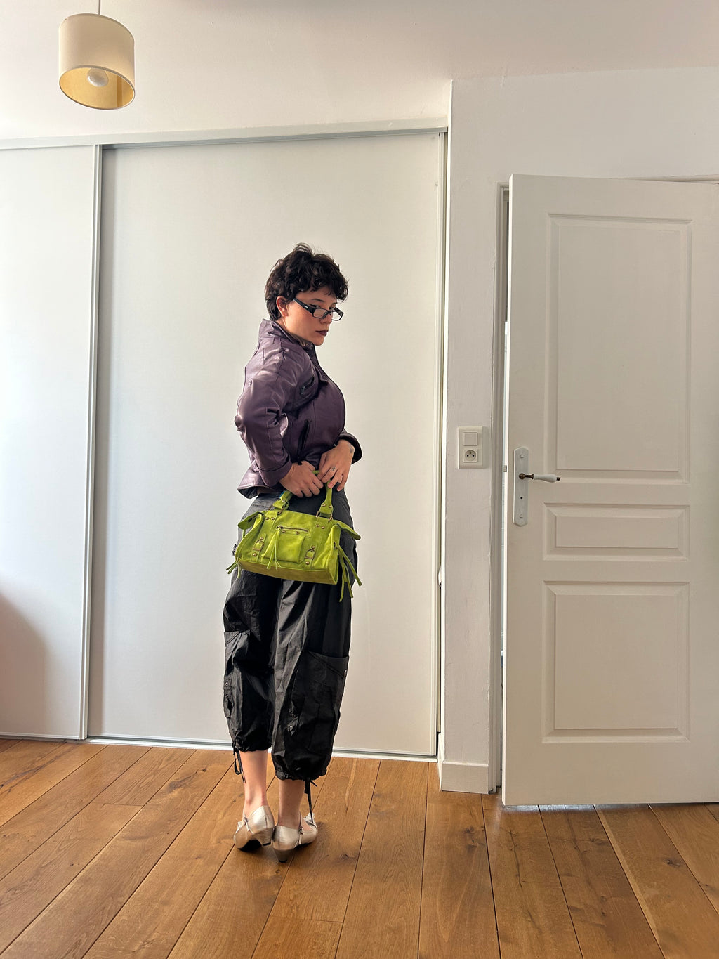 Green Suede Bag