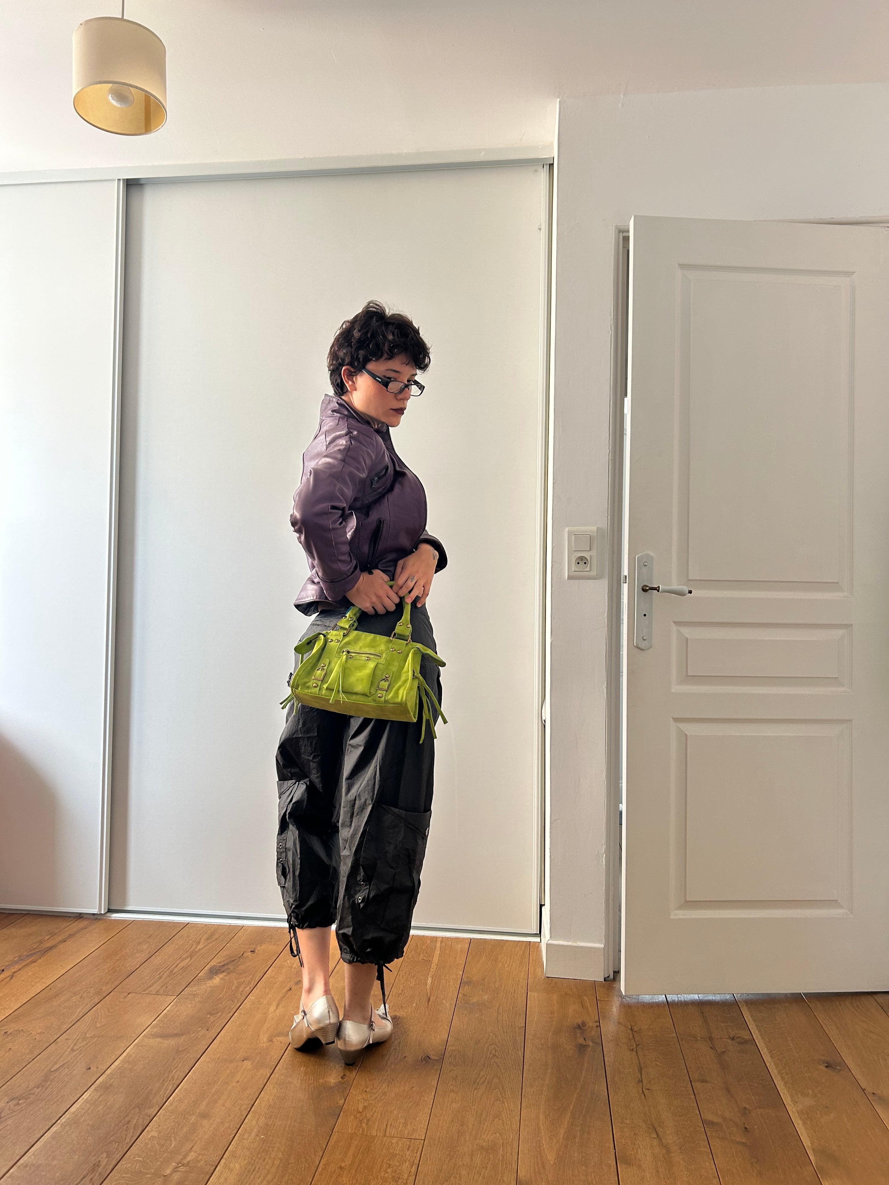 Green Suede Bag