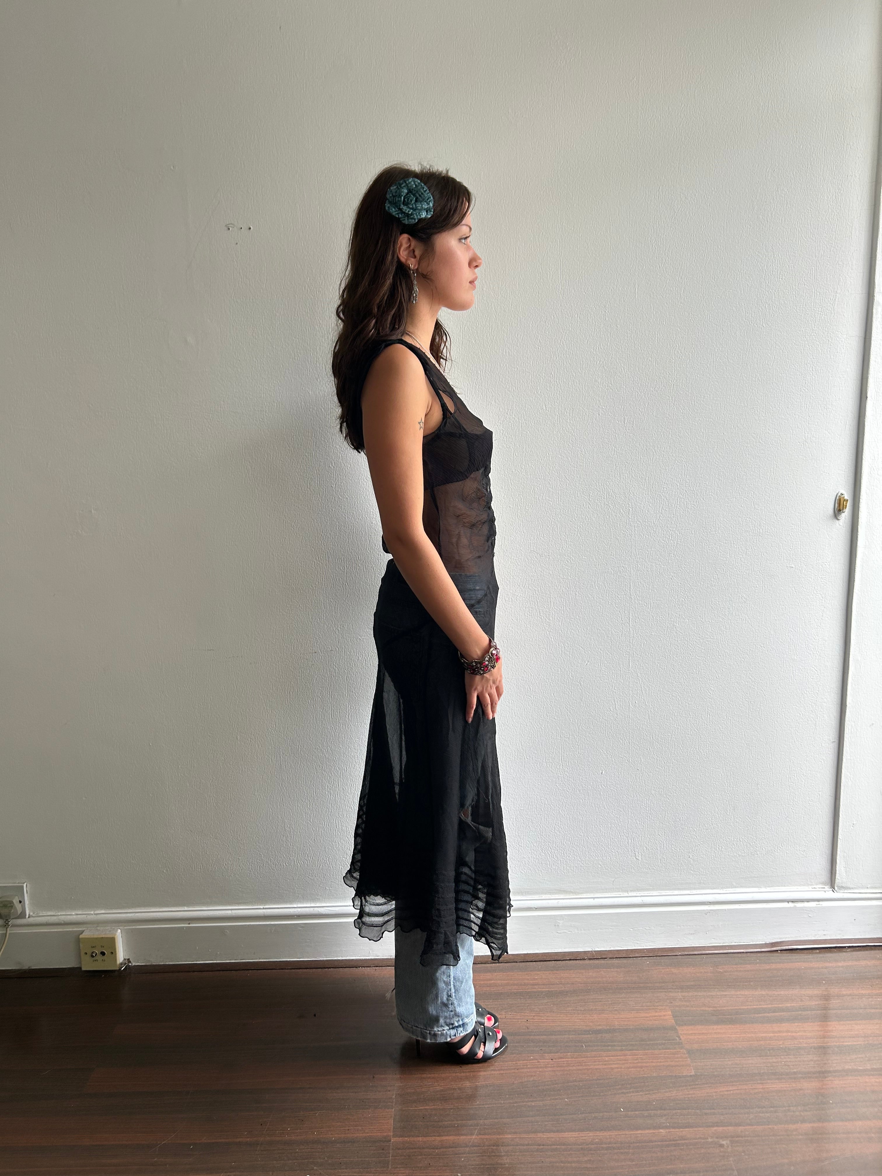 Black Sheer Dress
