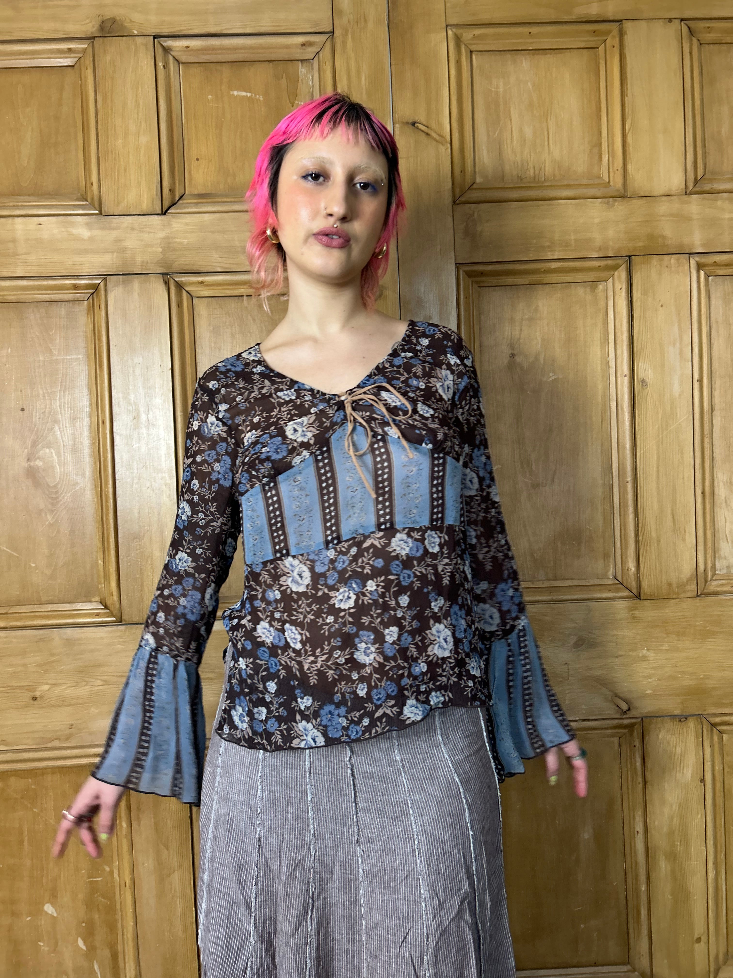 Whimsical Floral Top