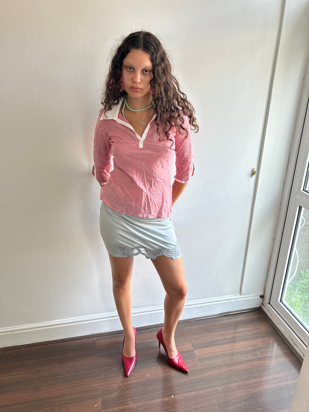 Cotton Stripe Blouse