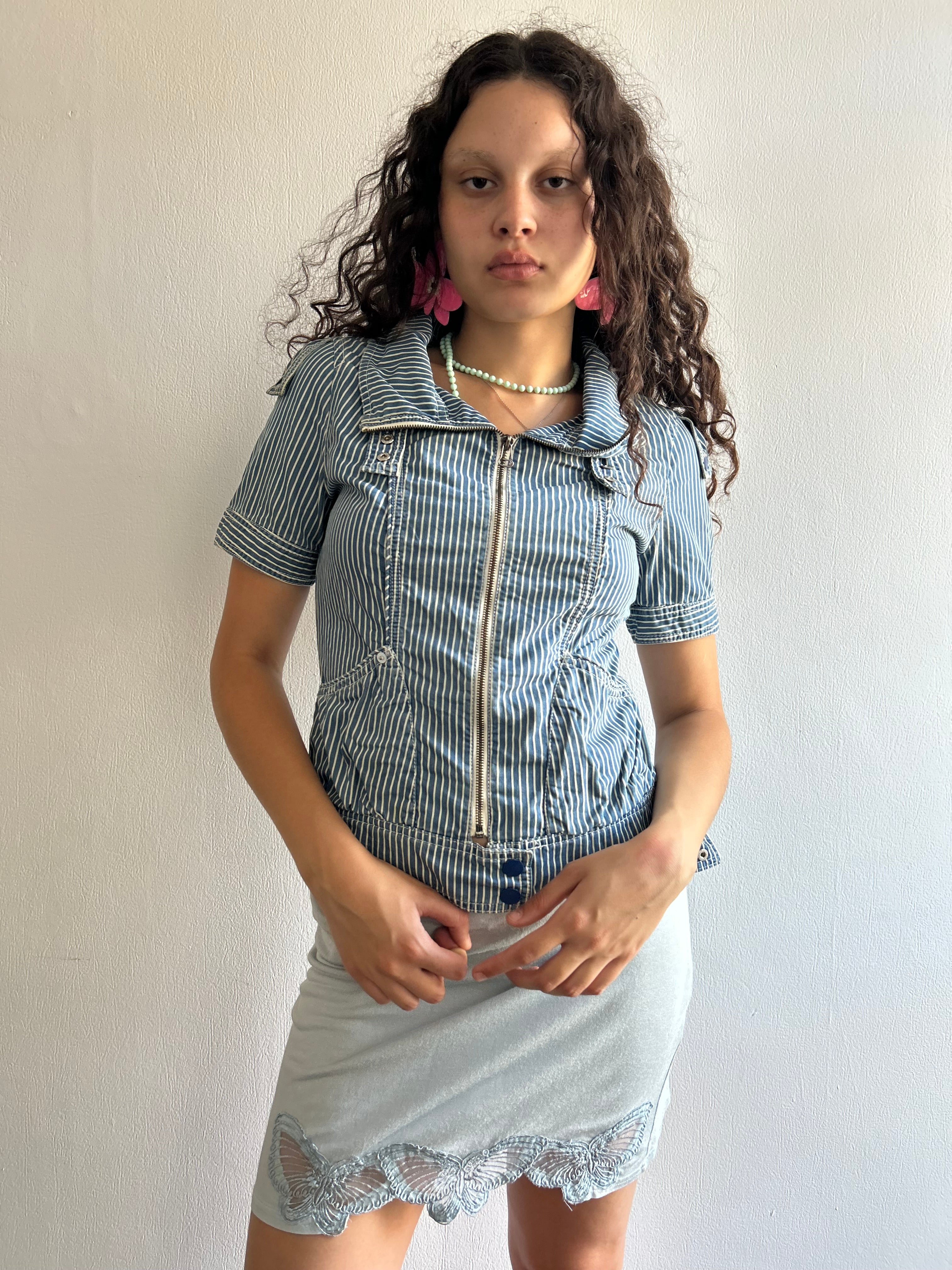 Vintage Sailor Style Workwear Top