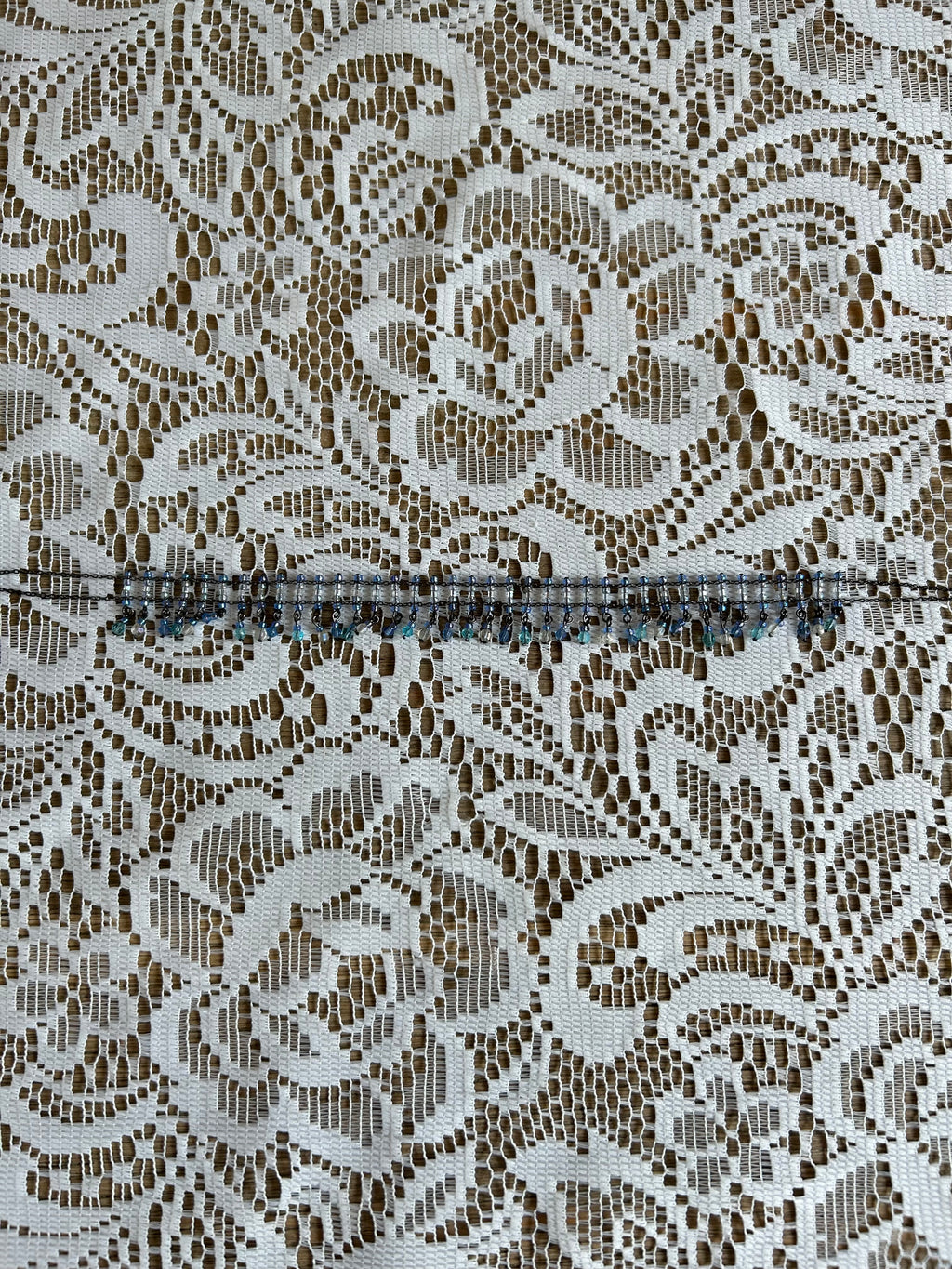 Delicate Blue Bead Necklace
