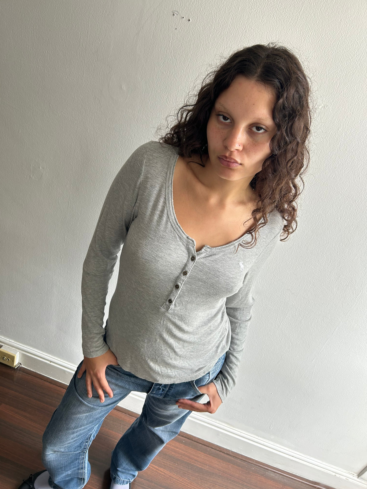Abercrombie and Fitch Grey Long Sleeve