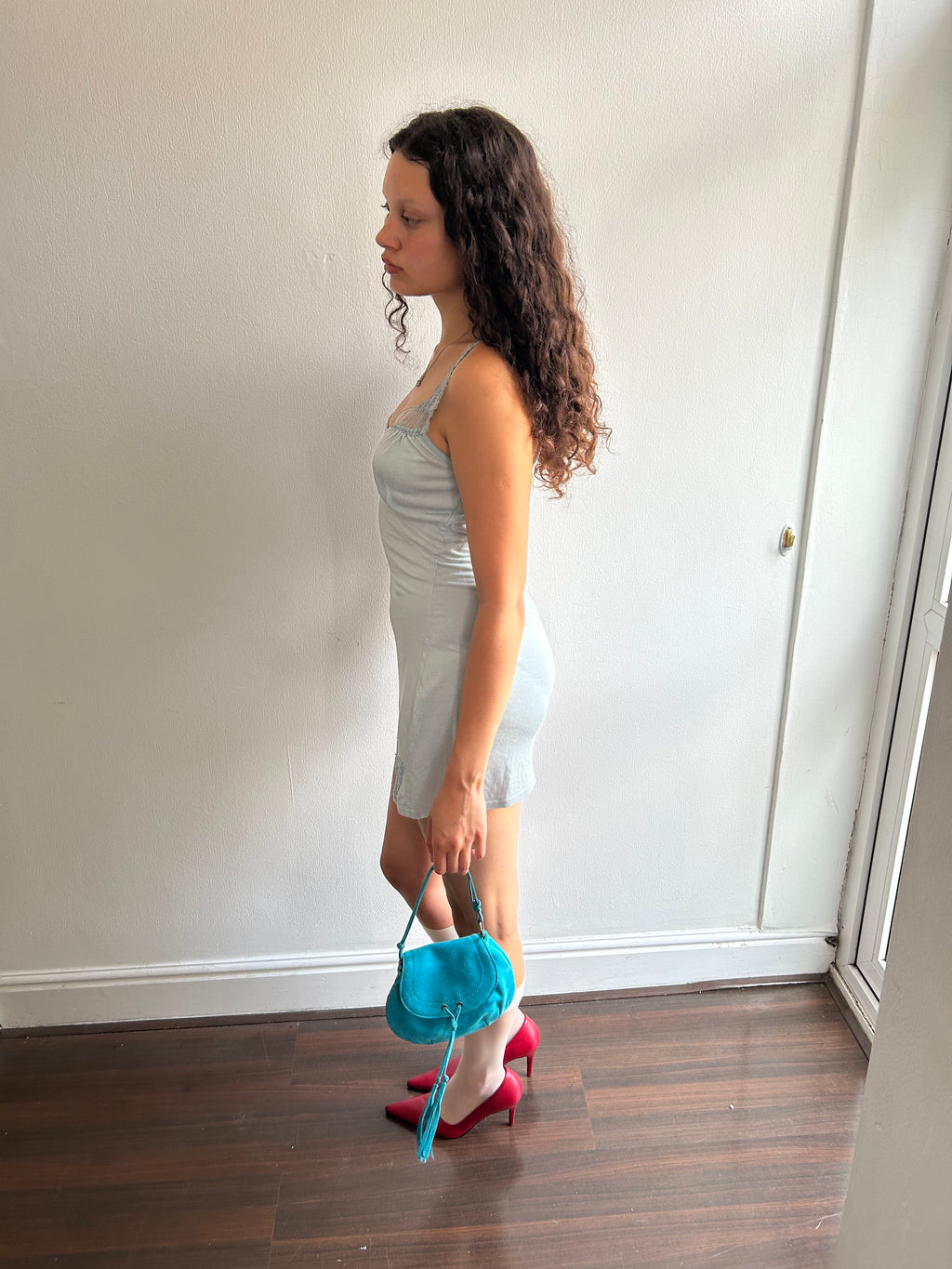 Gorgeous Silk and Cotton Vintage Slip Dress
