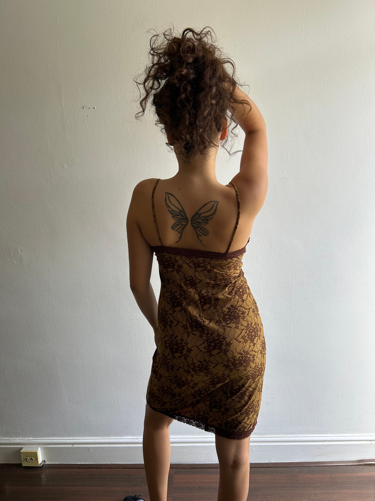 Lace Print Dress