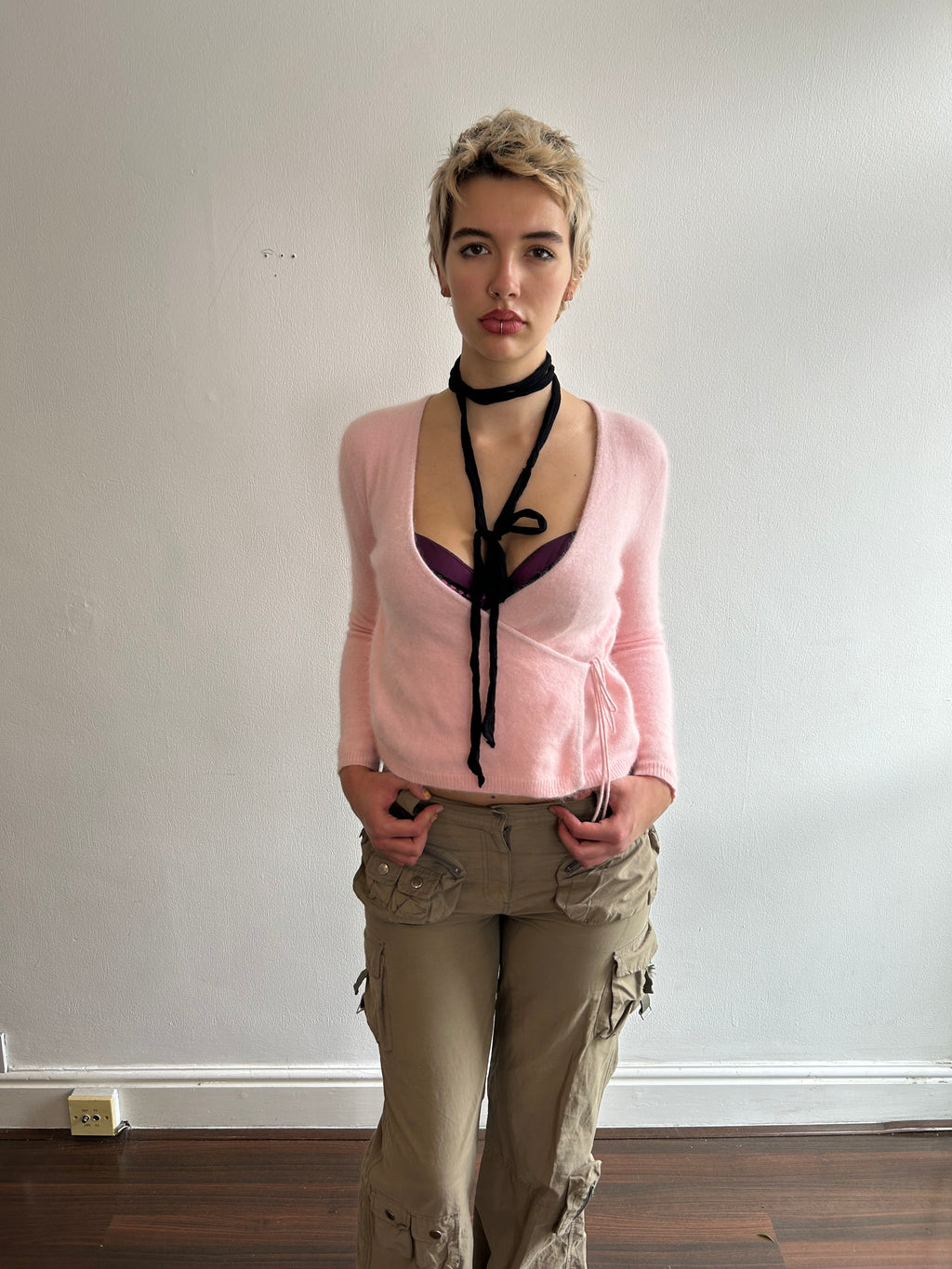 Baby Pink Ballet Wrap Top
