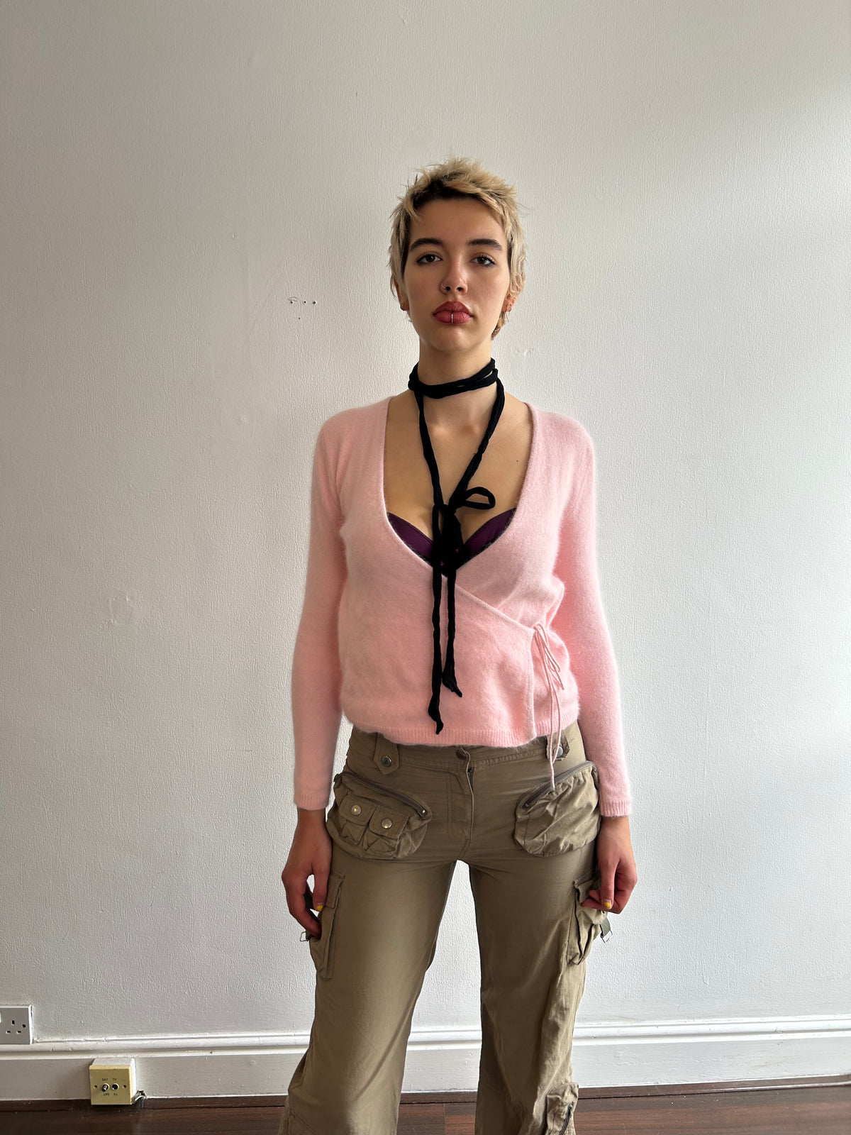 Baby Pink Ballet Wrap Top