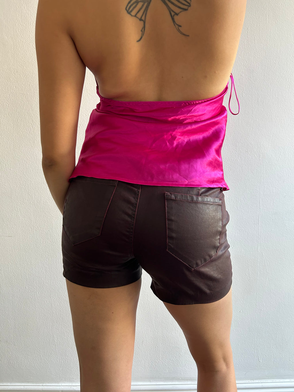 Cop Copine Burgundy Shorts