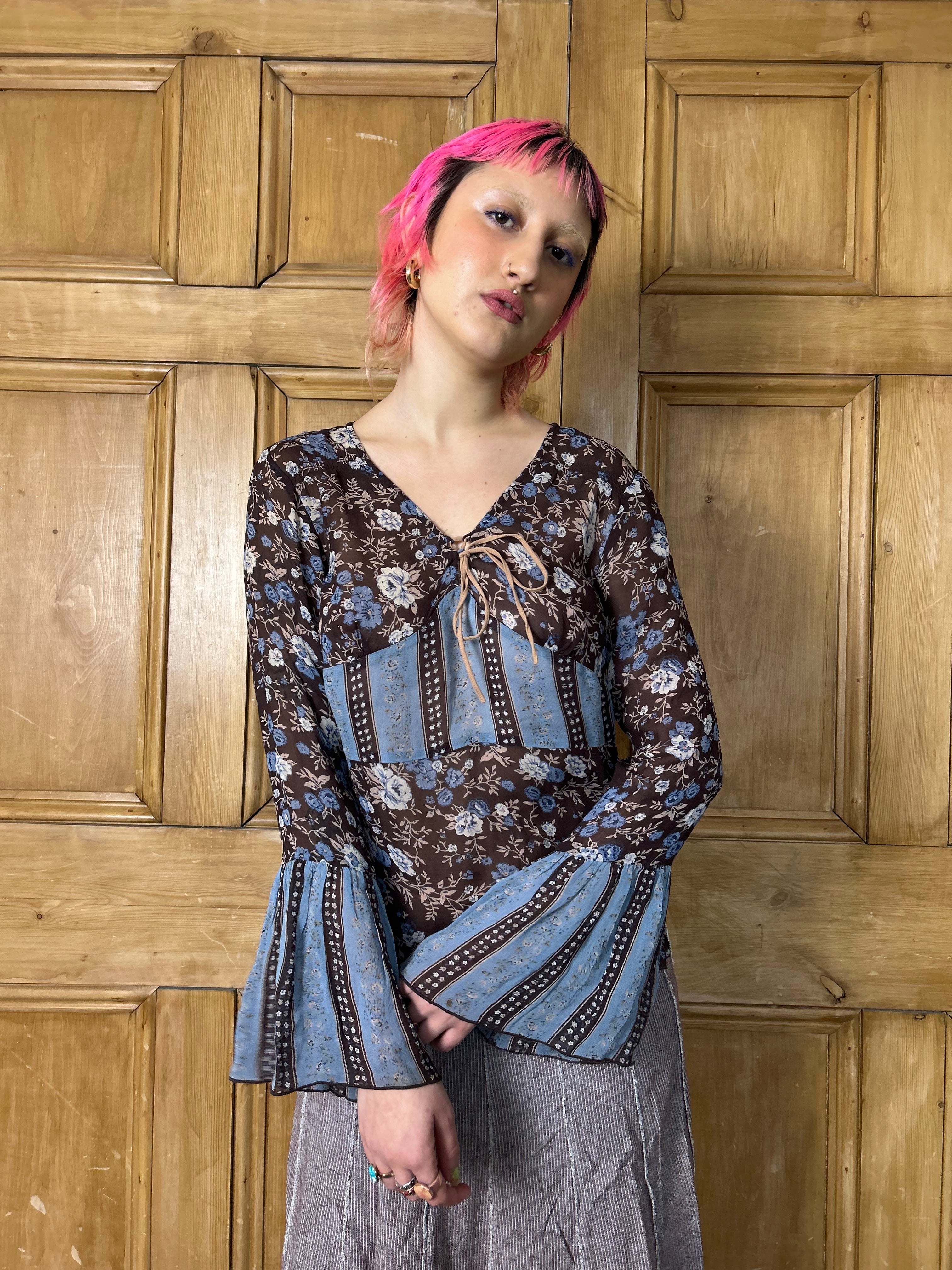 Whimsical Floral Top