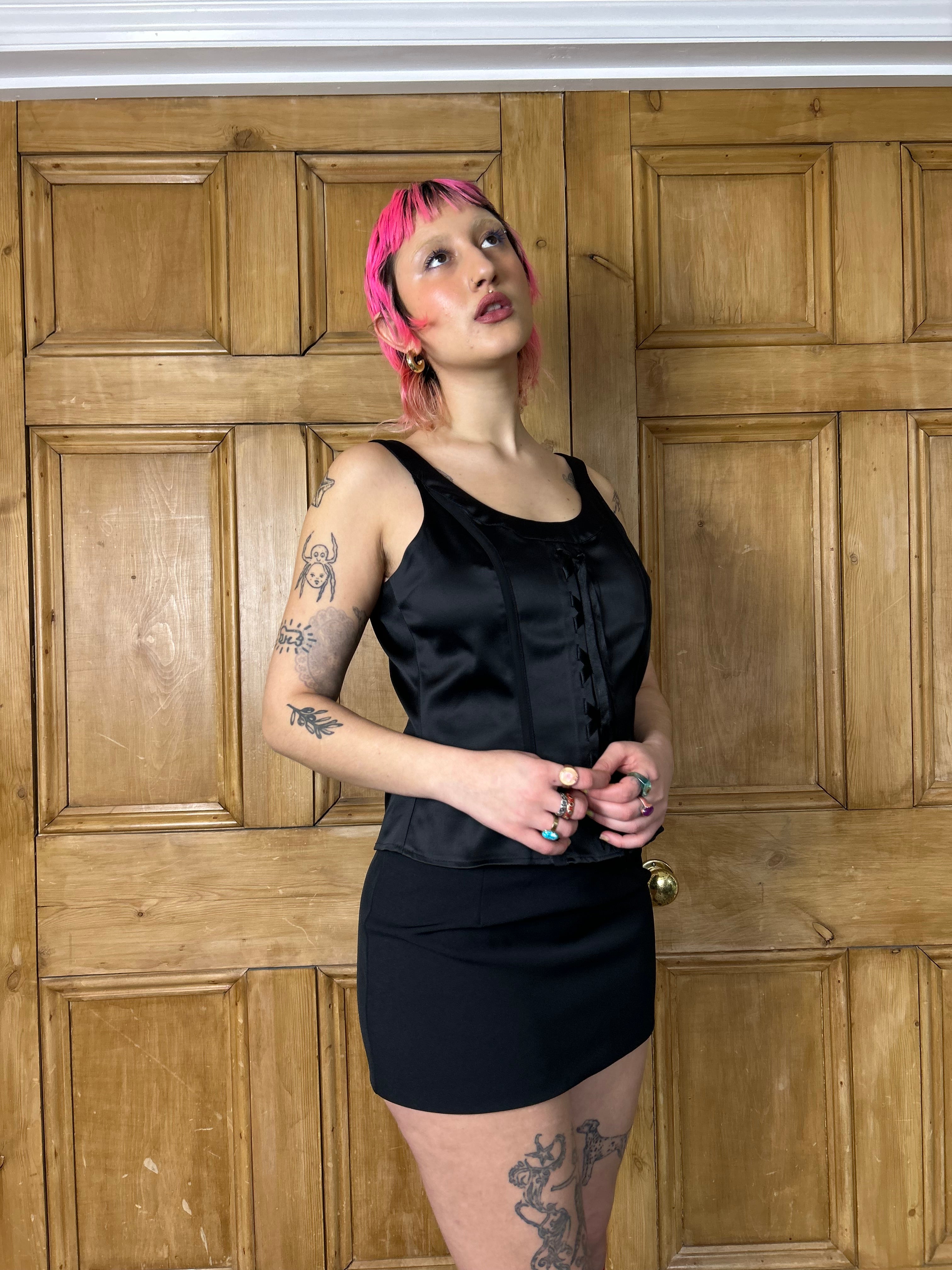 Black Corset Style Top