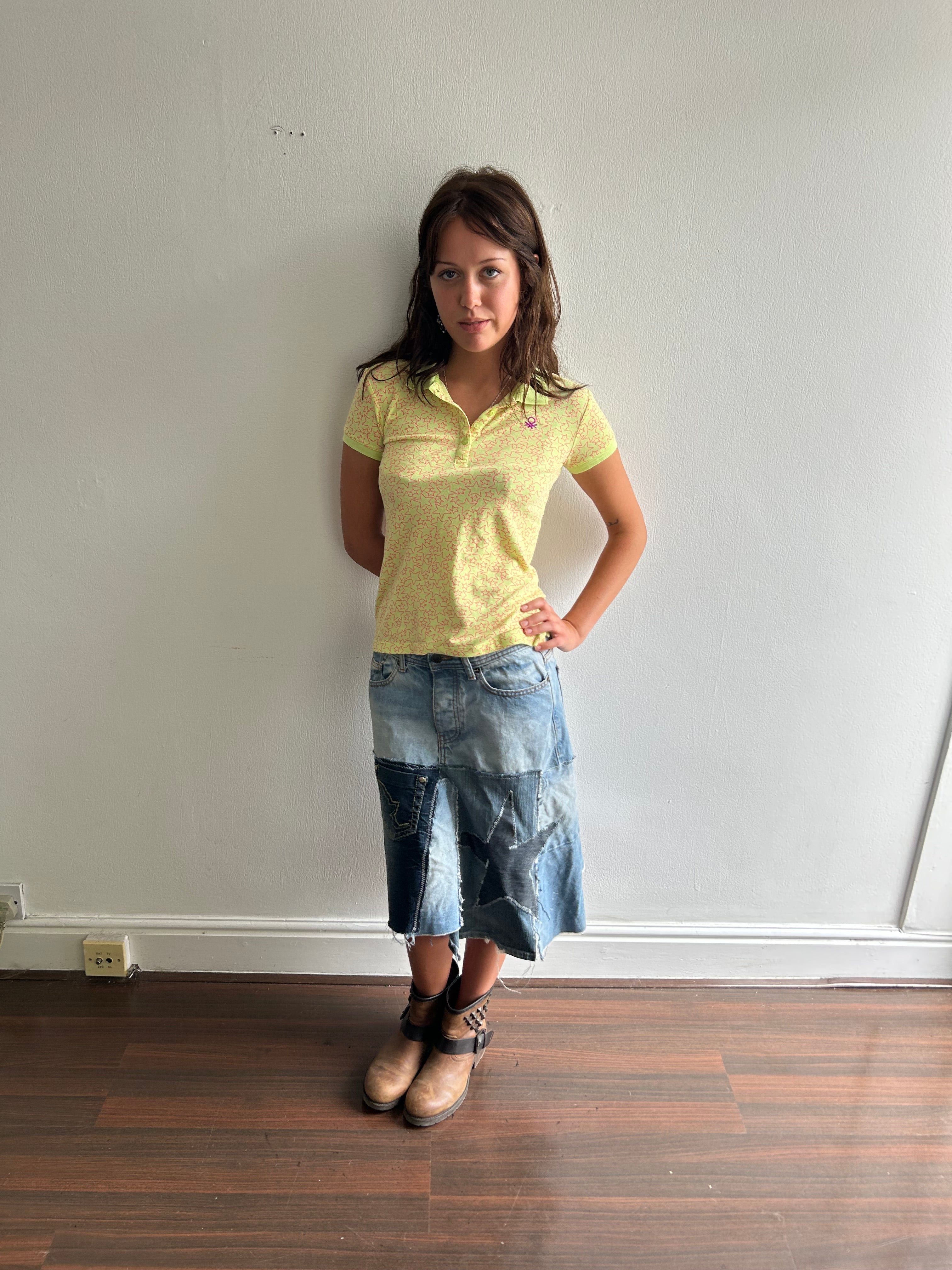 LuckyStar Denim Star Skirt