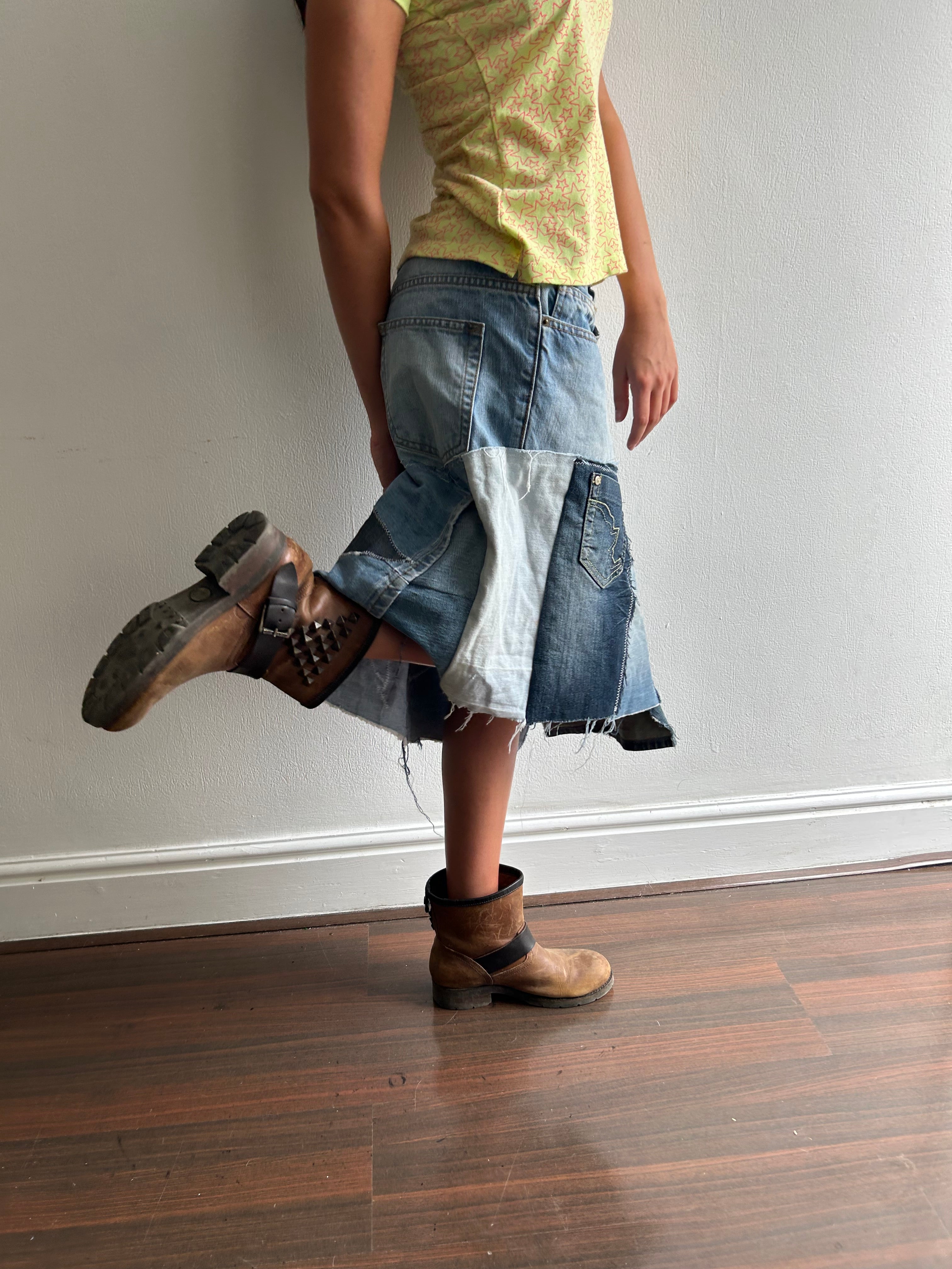 LuckyStar Denim Star Skirt