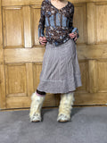 Dusty pink flowy skirt