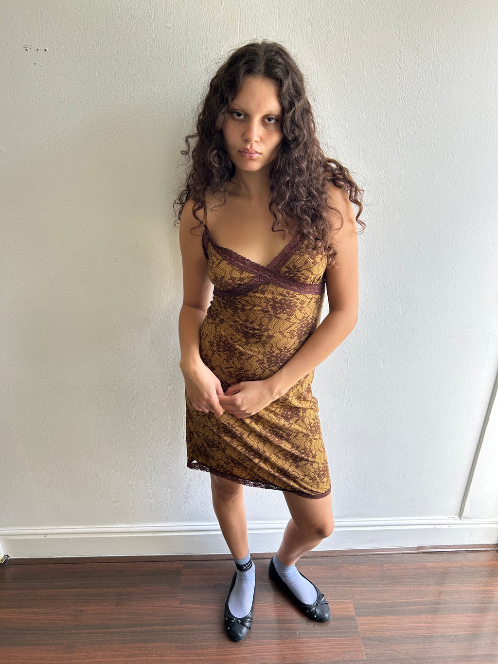 Lace Print Dress