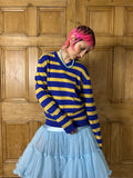 Hugo Boss Purple and yellow Stripe jumper