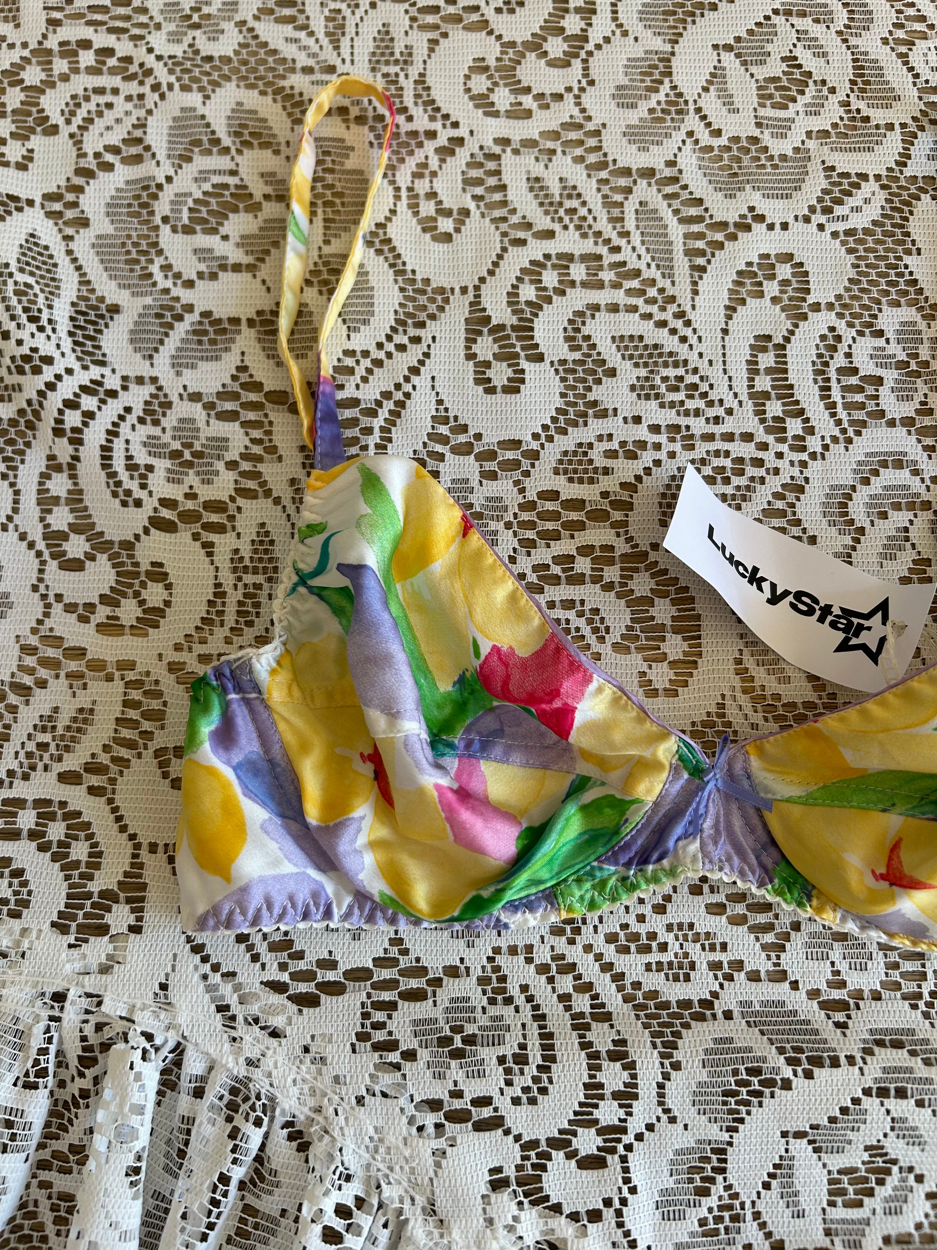 Vintage 80s Fruity Bra