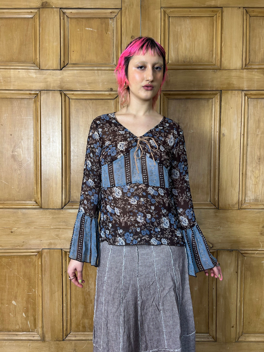 Whimsical Floral Top