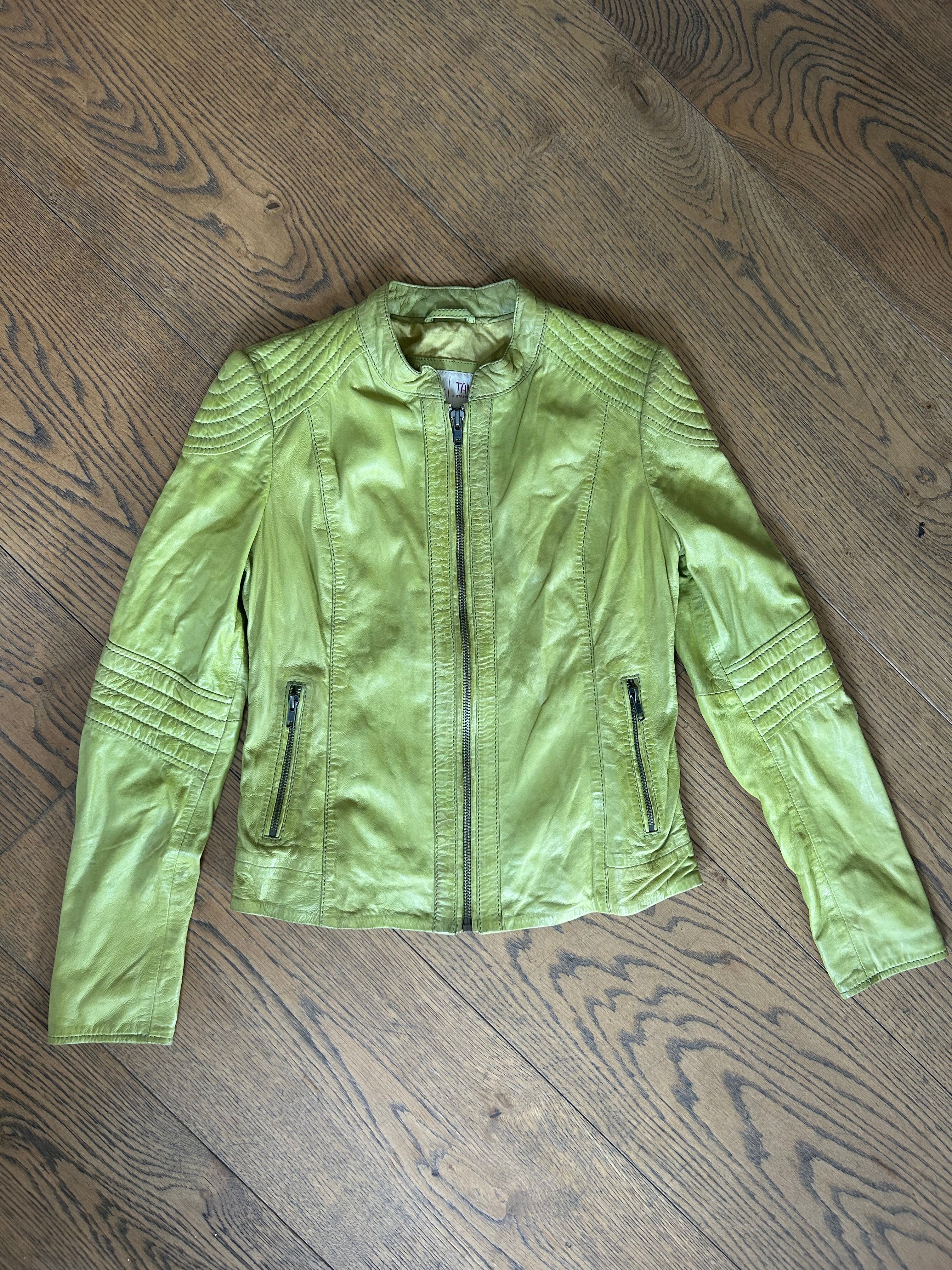 Lime Green Leather Jacket