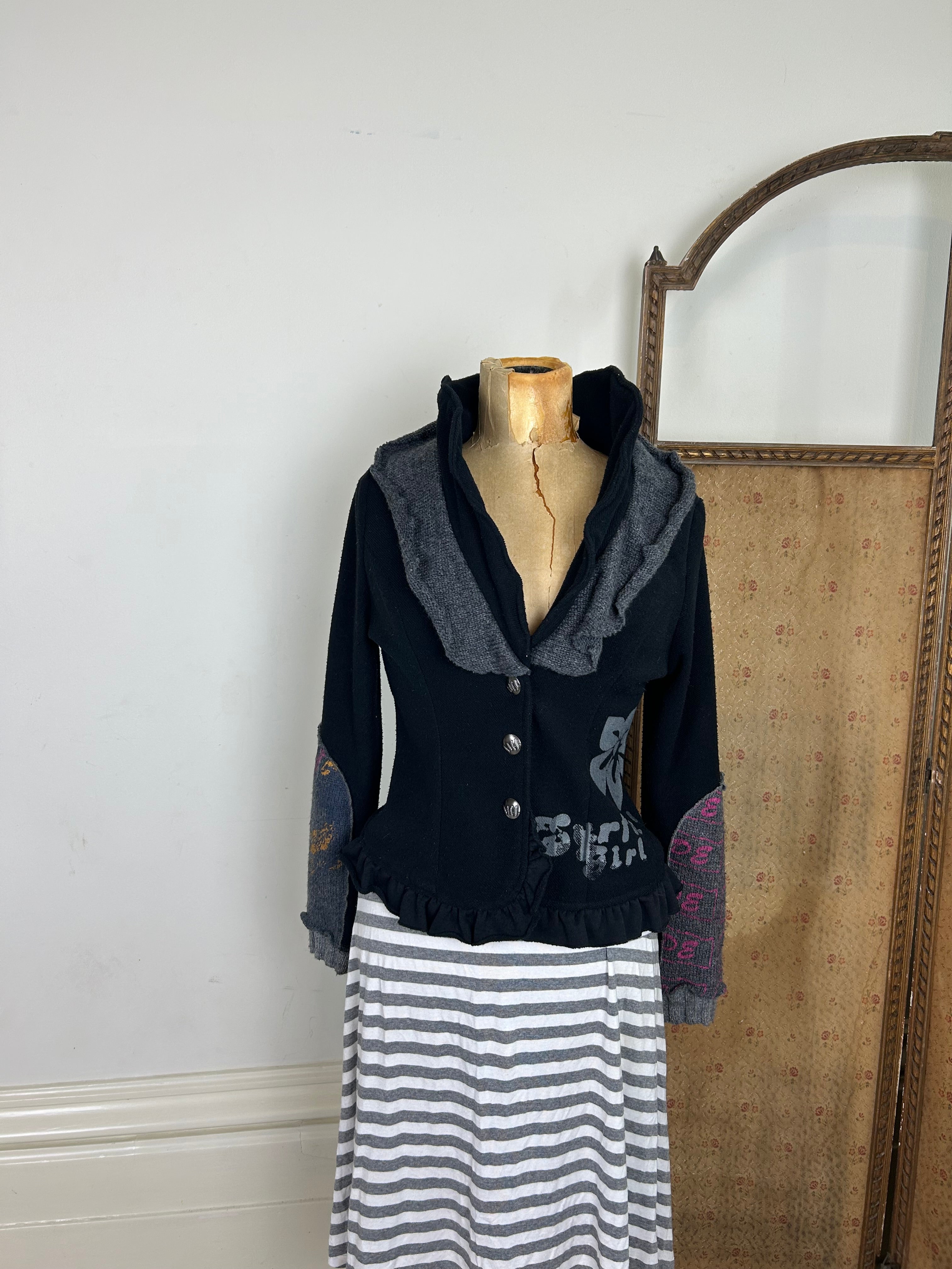 Whimsical knit jacket