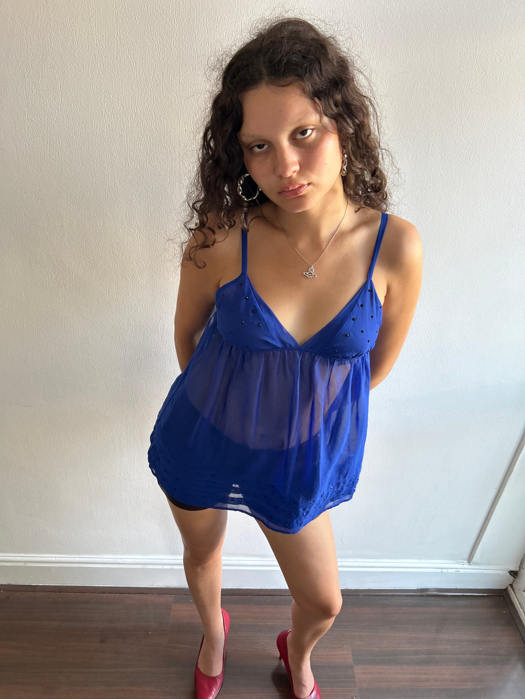 Royal Blue Lingerie Top