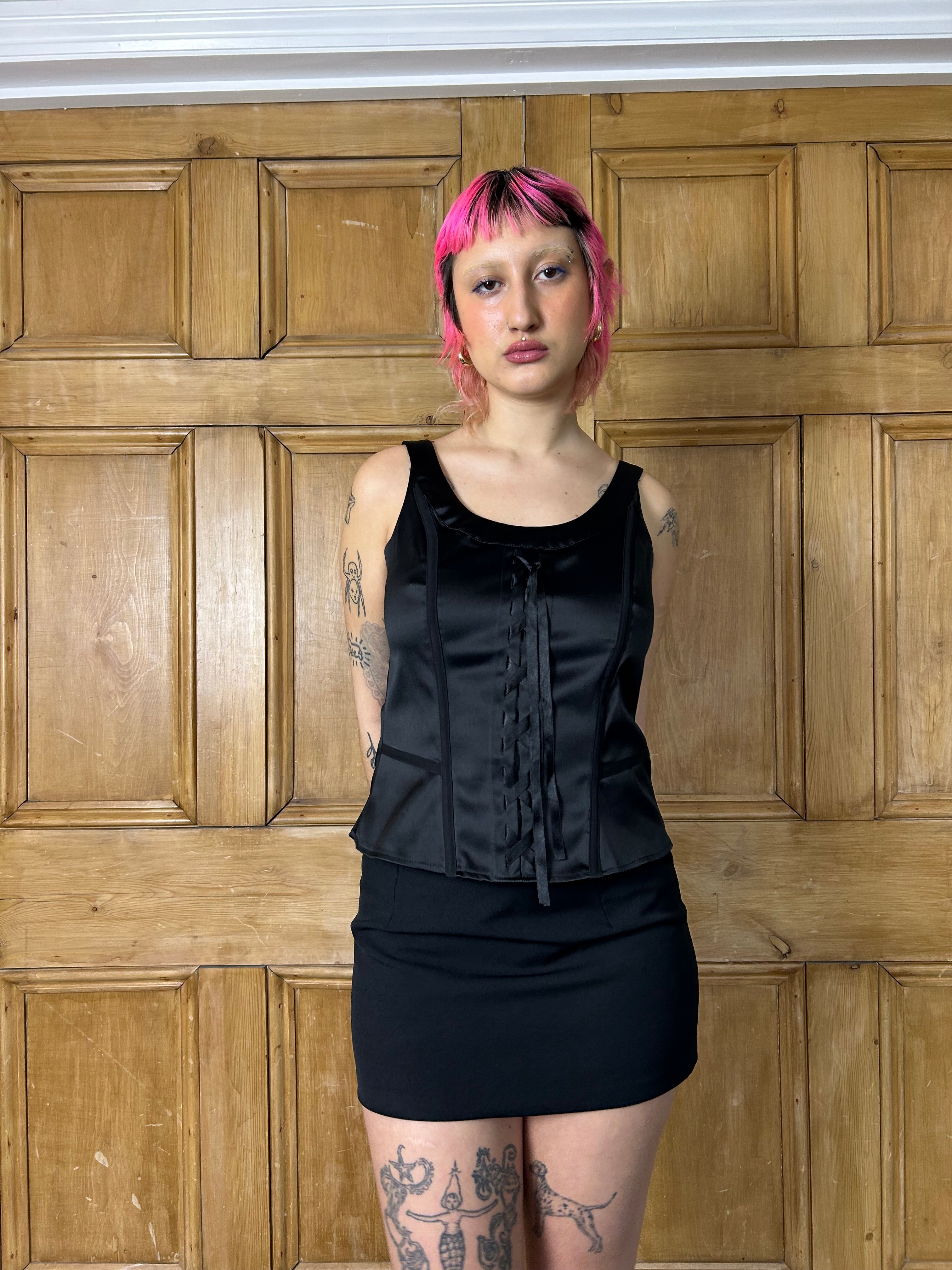 Black Corset Style Top