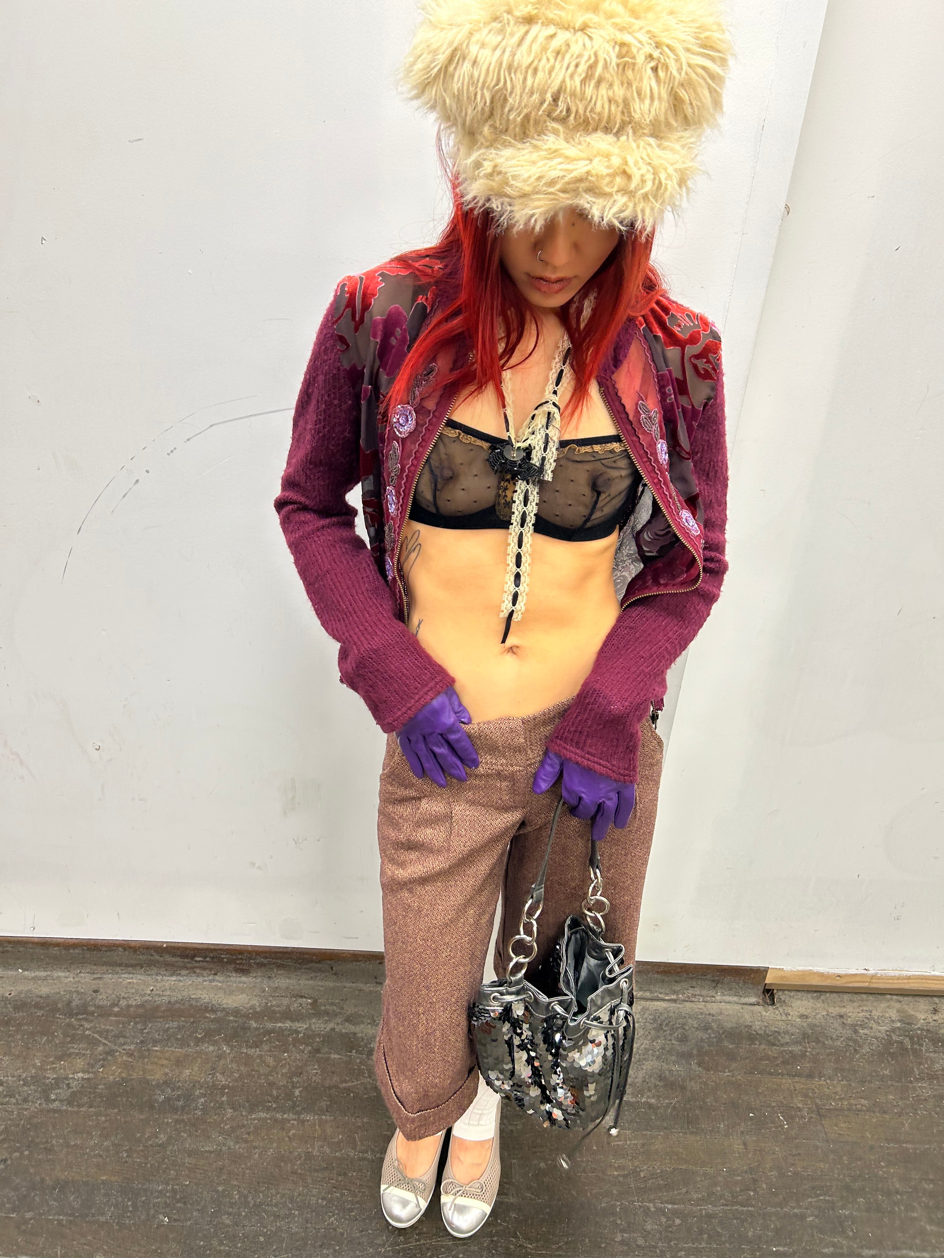 Alain Manoukian Sequin Zip Up