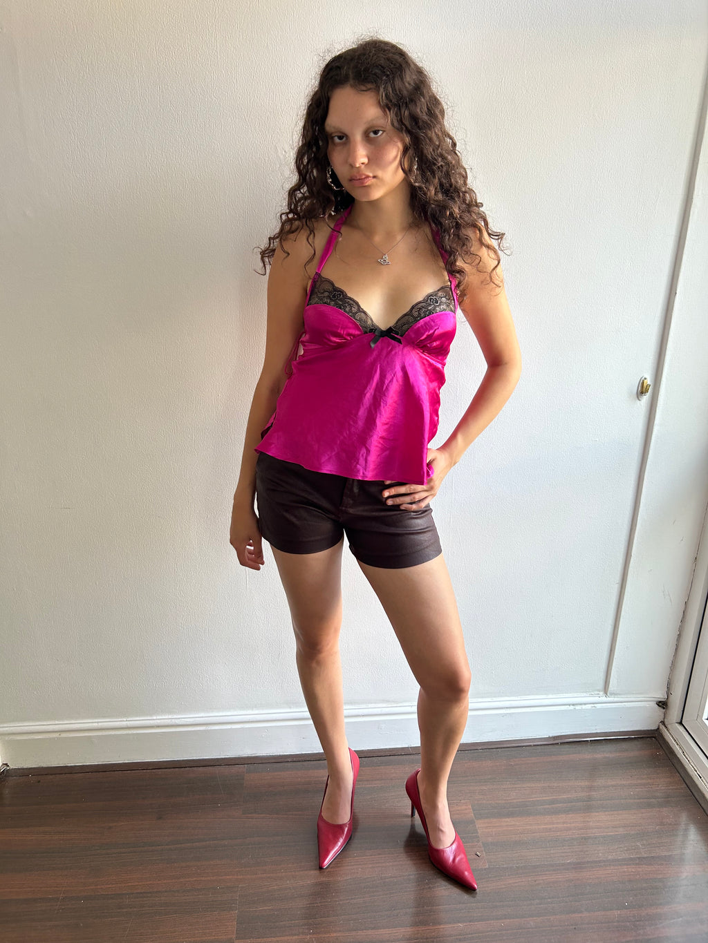 Cop Copine Burgundy Shorts