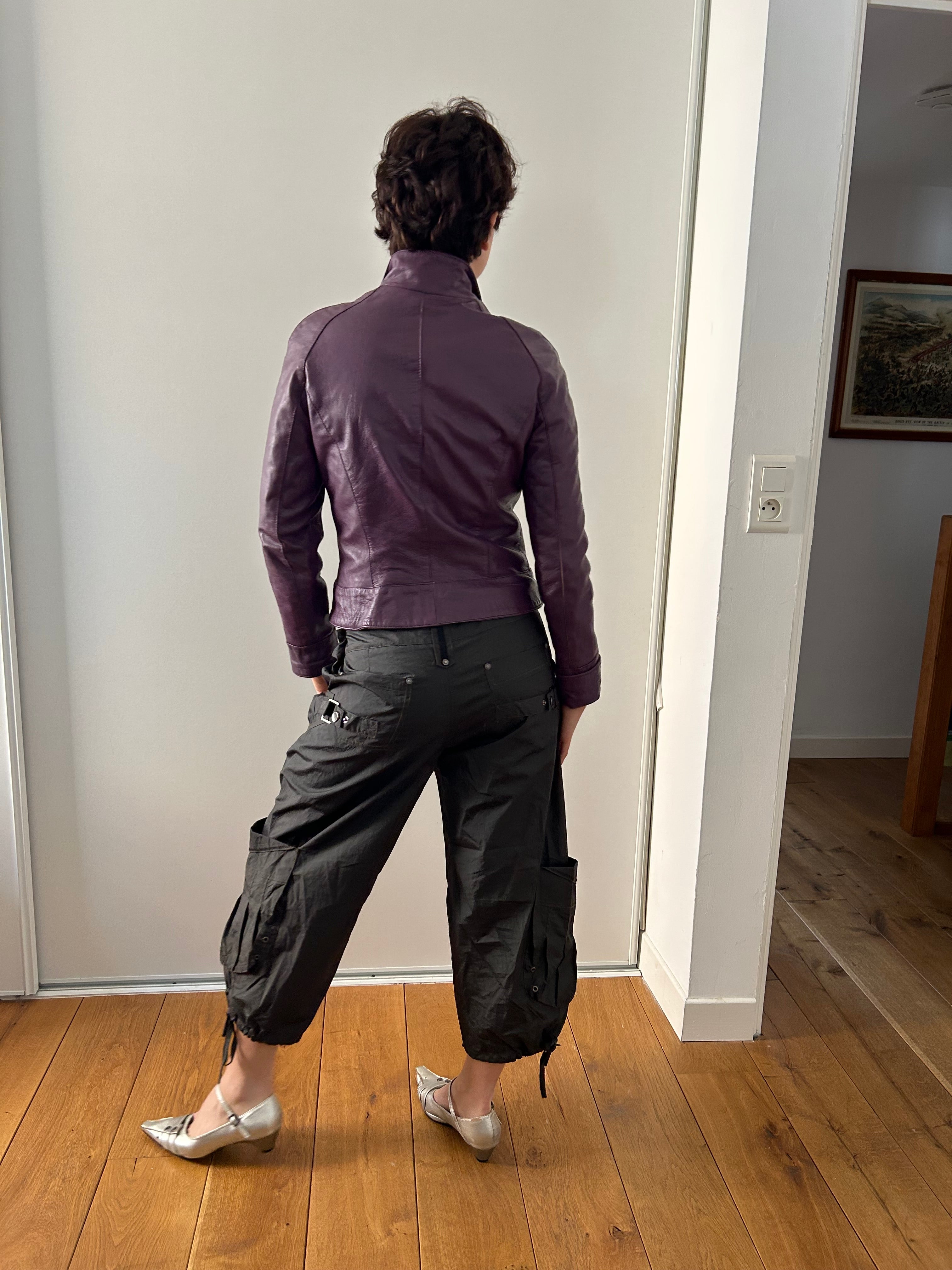 Grey Balloon Cropped Trousers