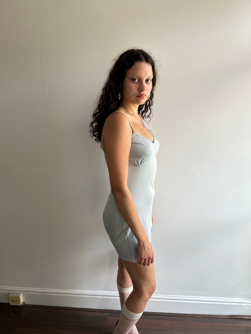 Gorgeous Silk and Cotton Vintage Slip Dress