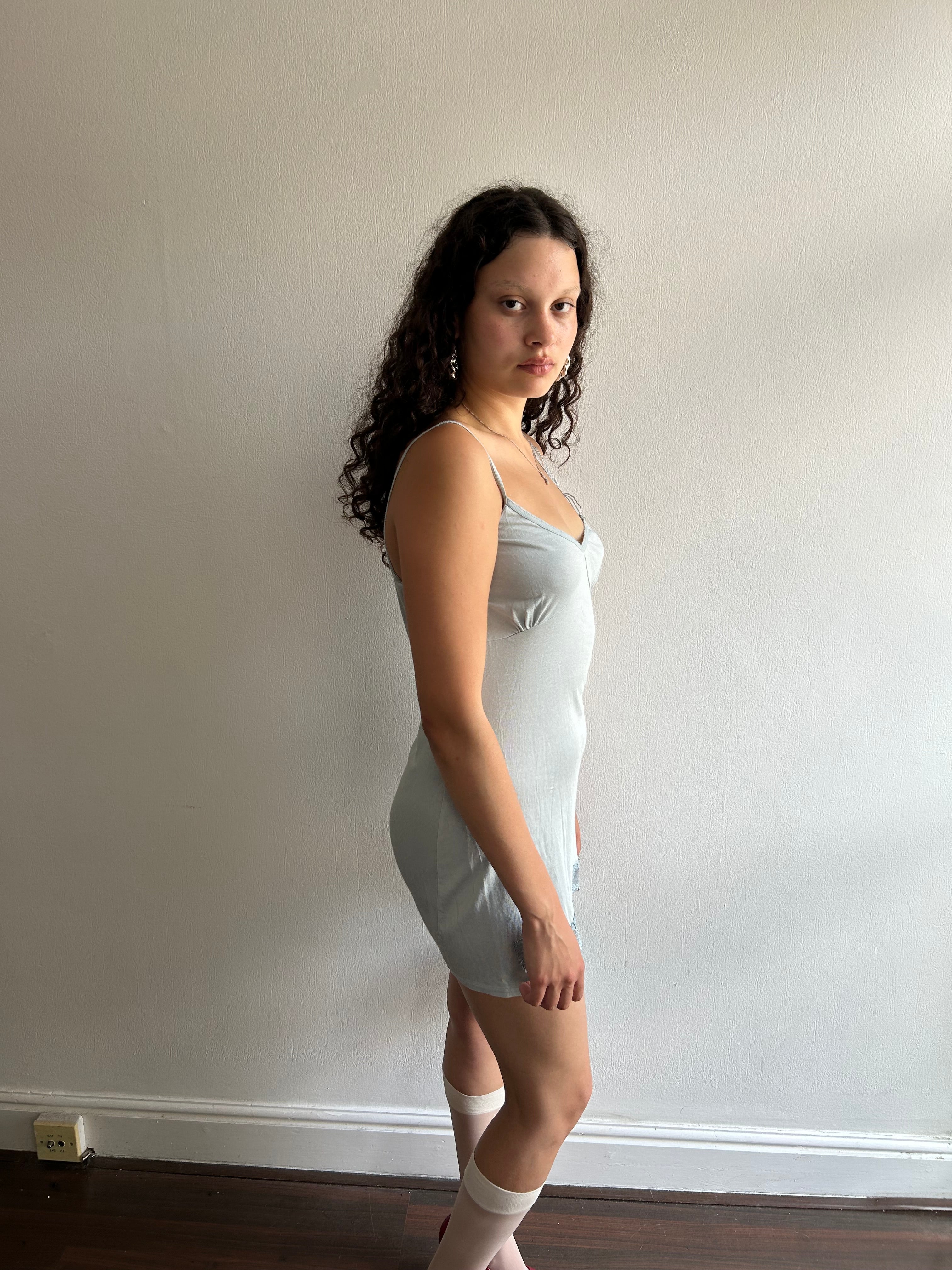 Gorgeous Silk and Cotton Vintage Slip Dress