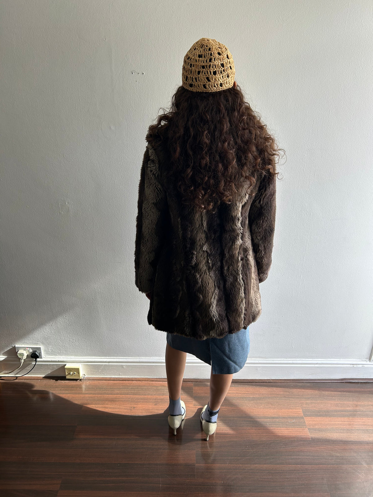 Brown Faux Fur Coat
