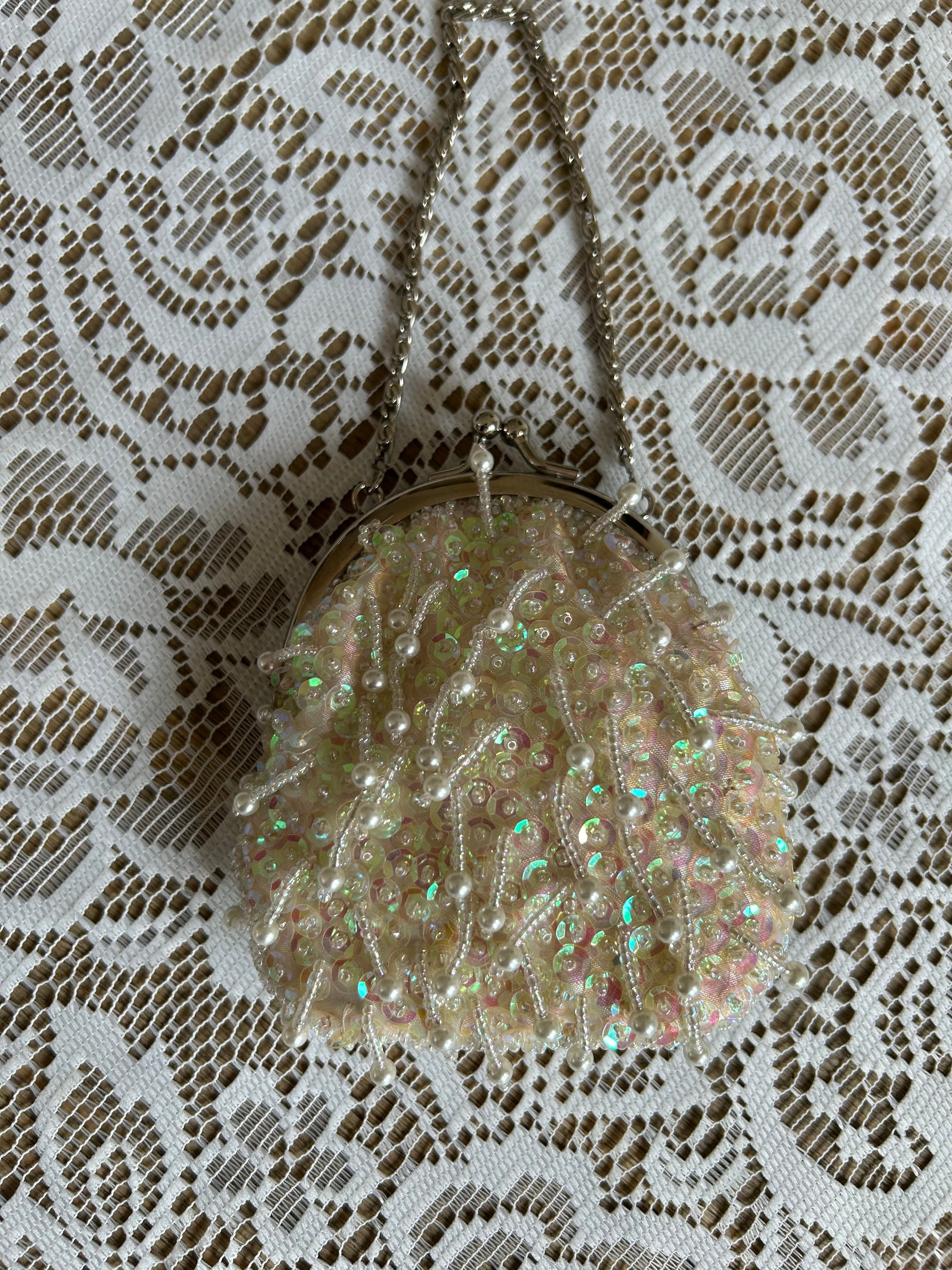 Vintage Beaded Mini Pouch