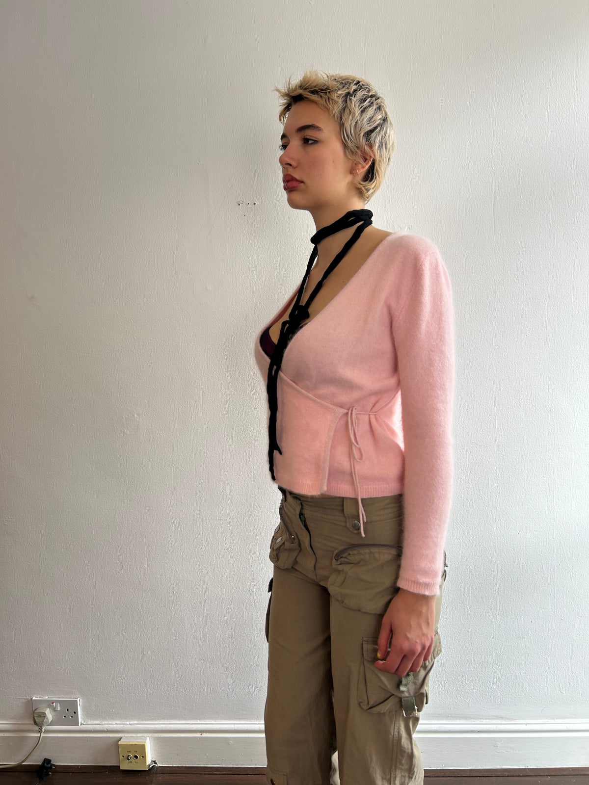 Baby Pink Ballet Wrap Top