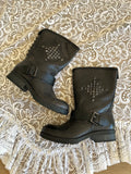 Vintage Black Leather Boots