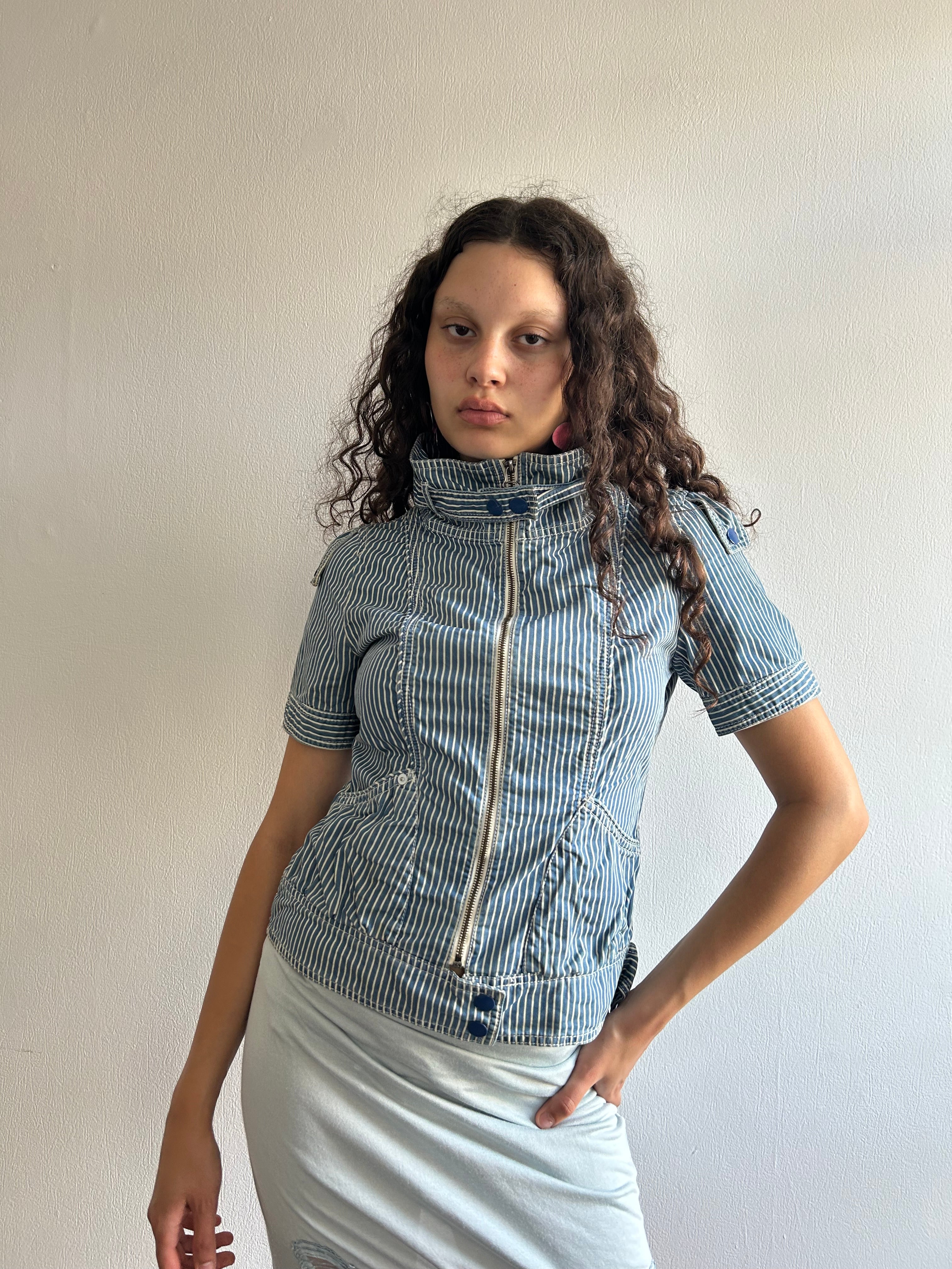 Vintage Sailor Style Workwear Top