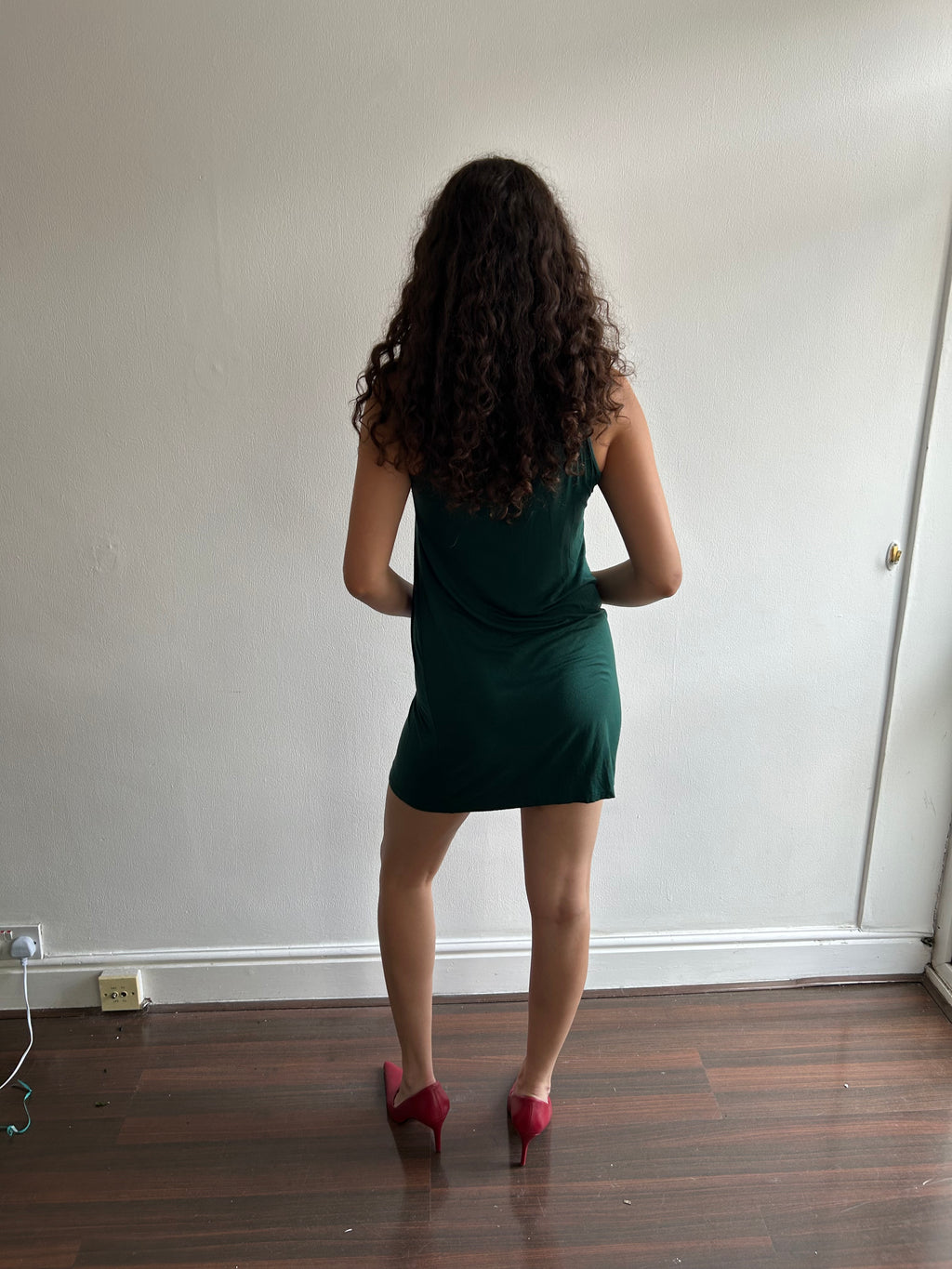 Forest Green Mini Dress