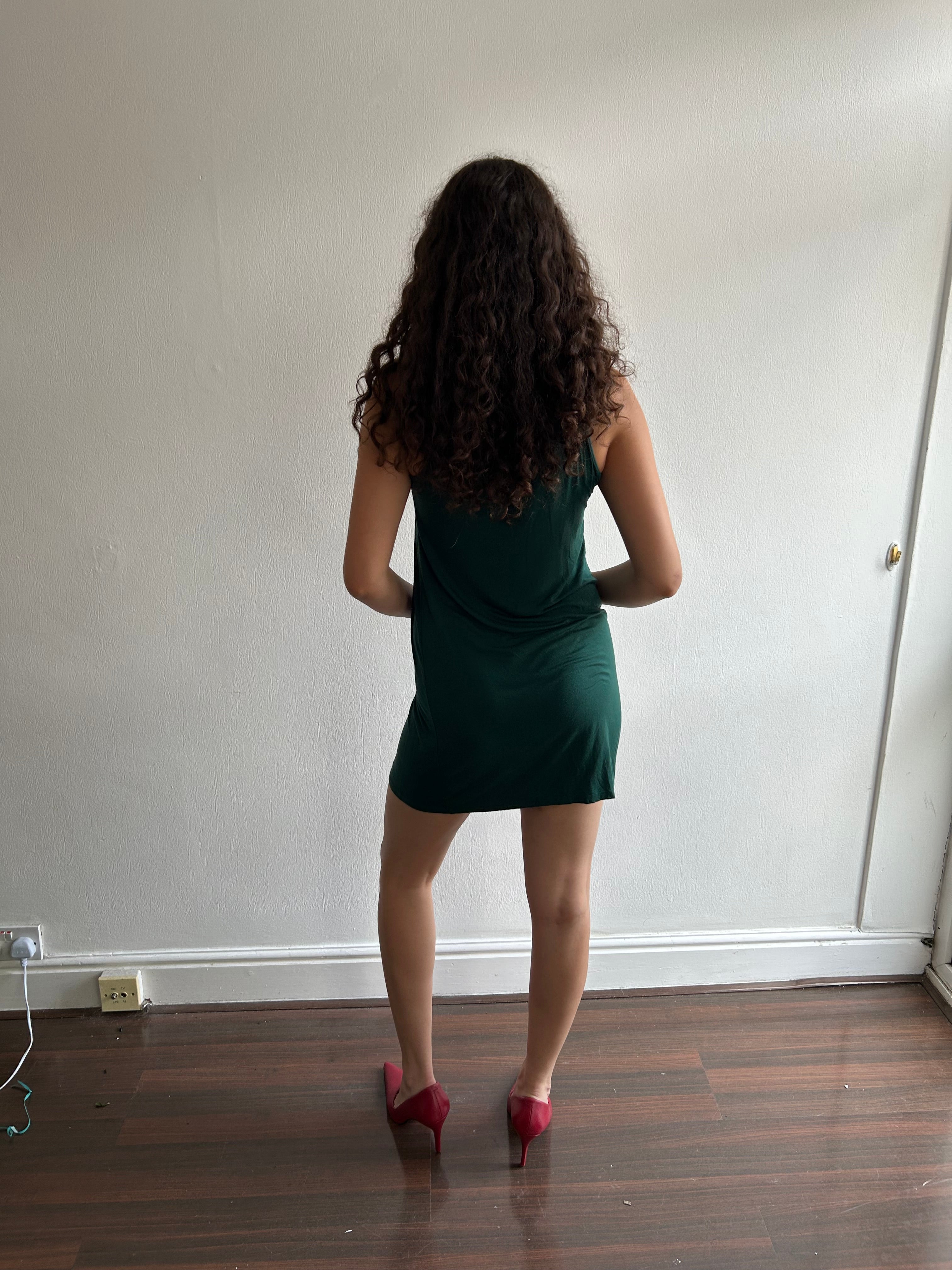 Forest Green Mini Dress
