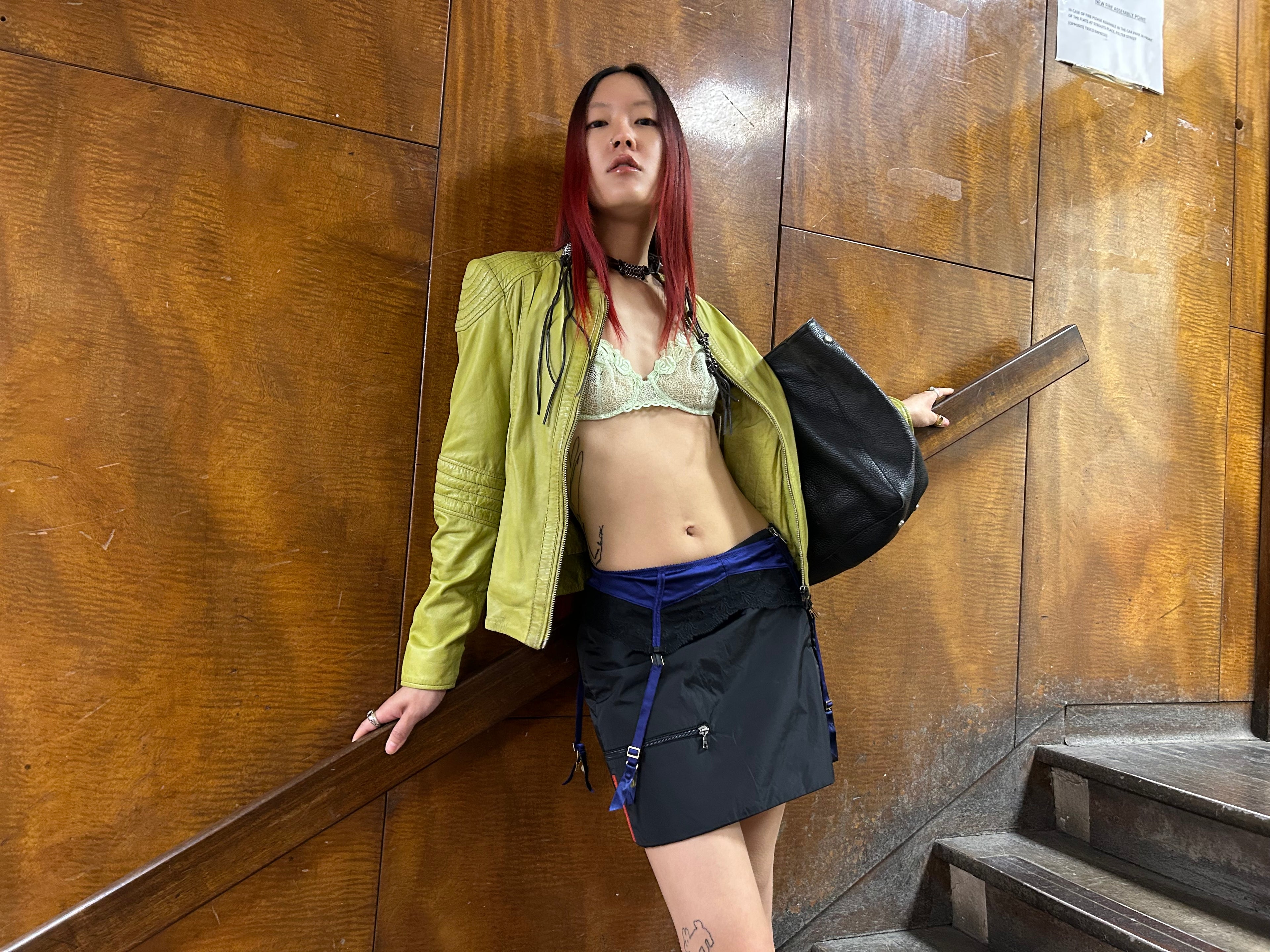 Lime Green Leather Jacket