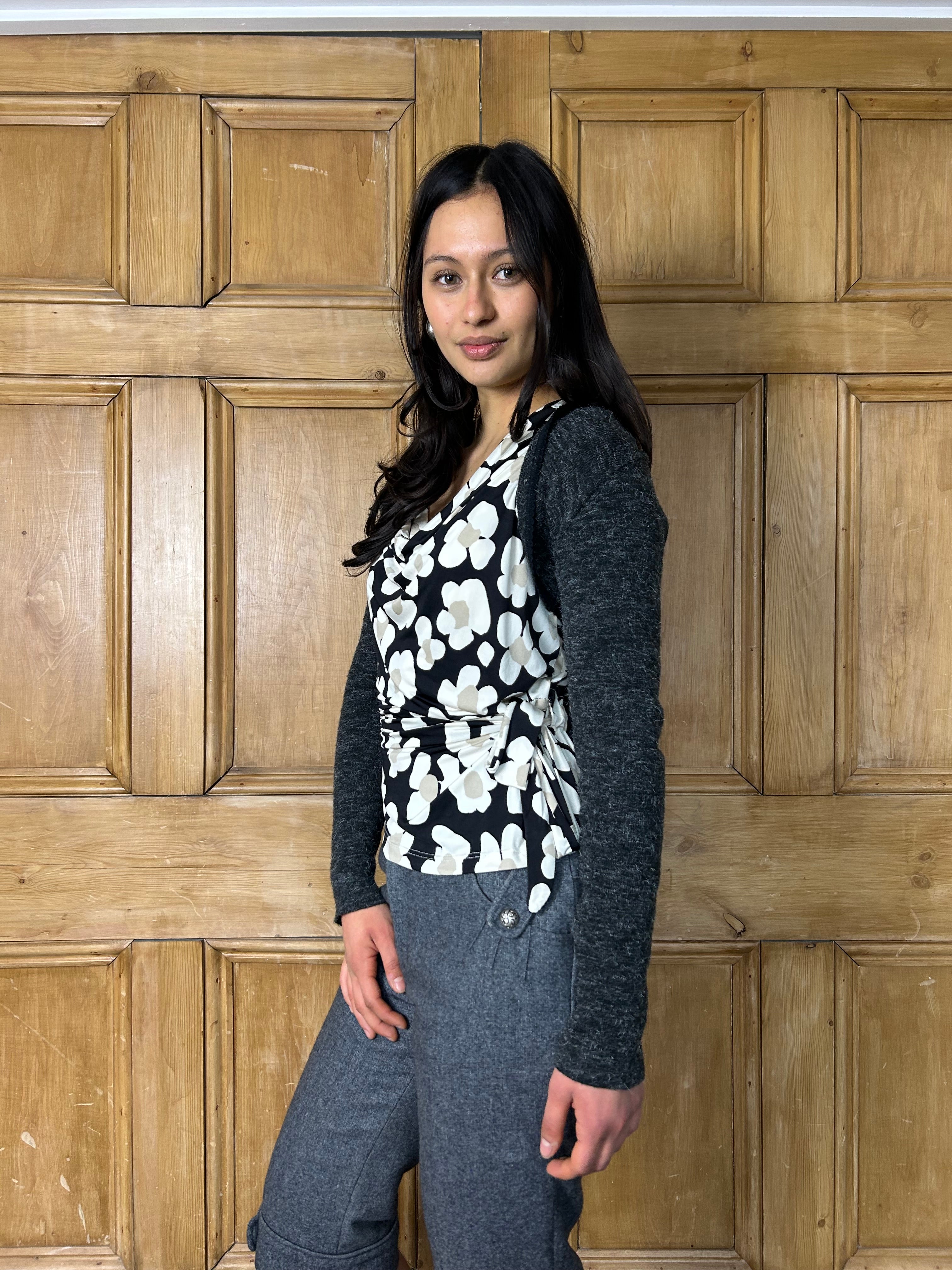Dark grey bolero