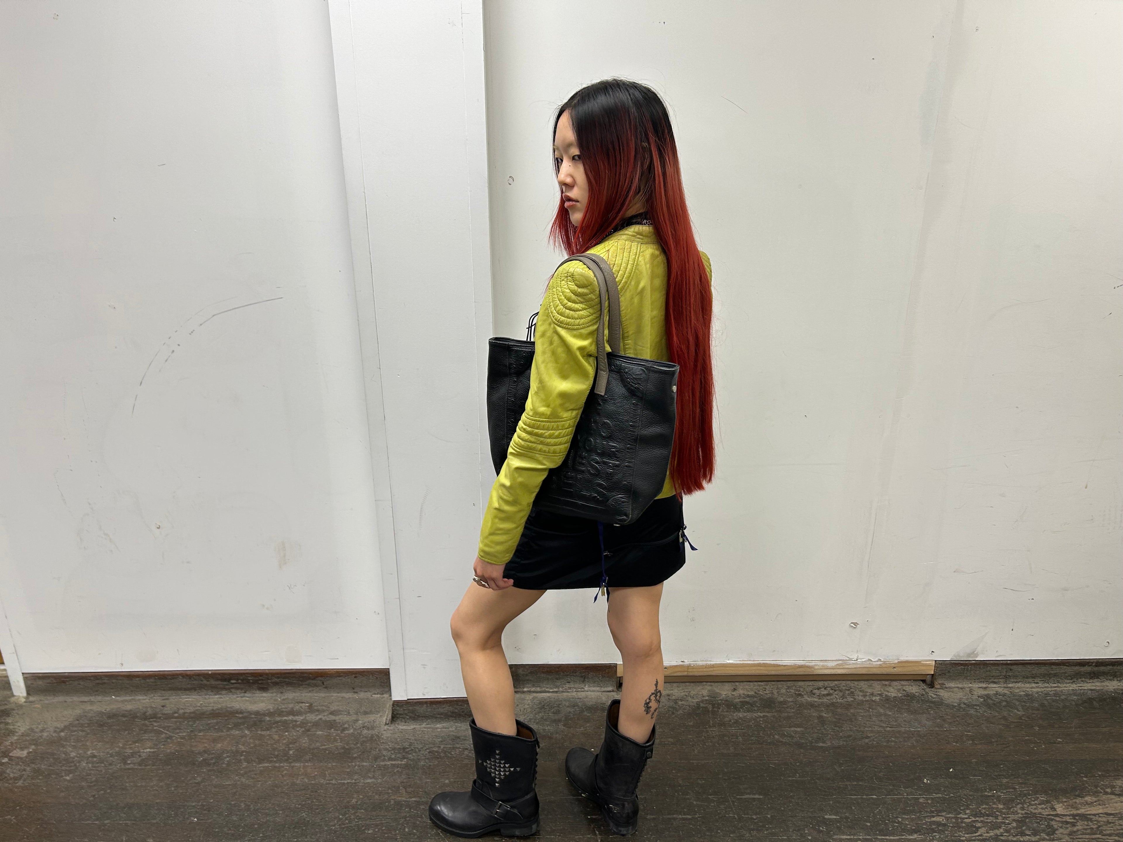 Black Leather Handbag