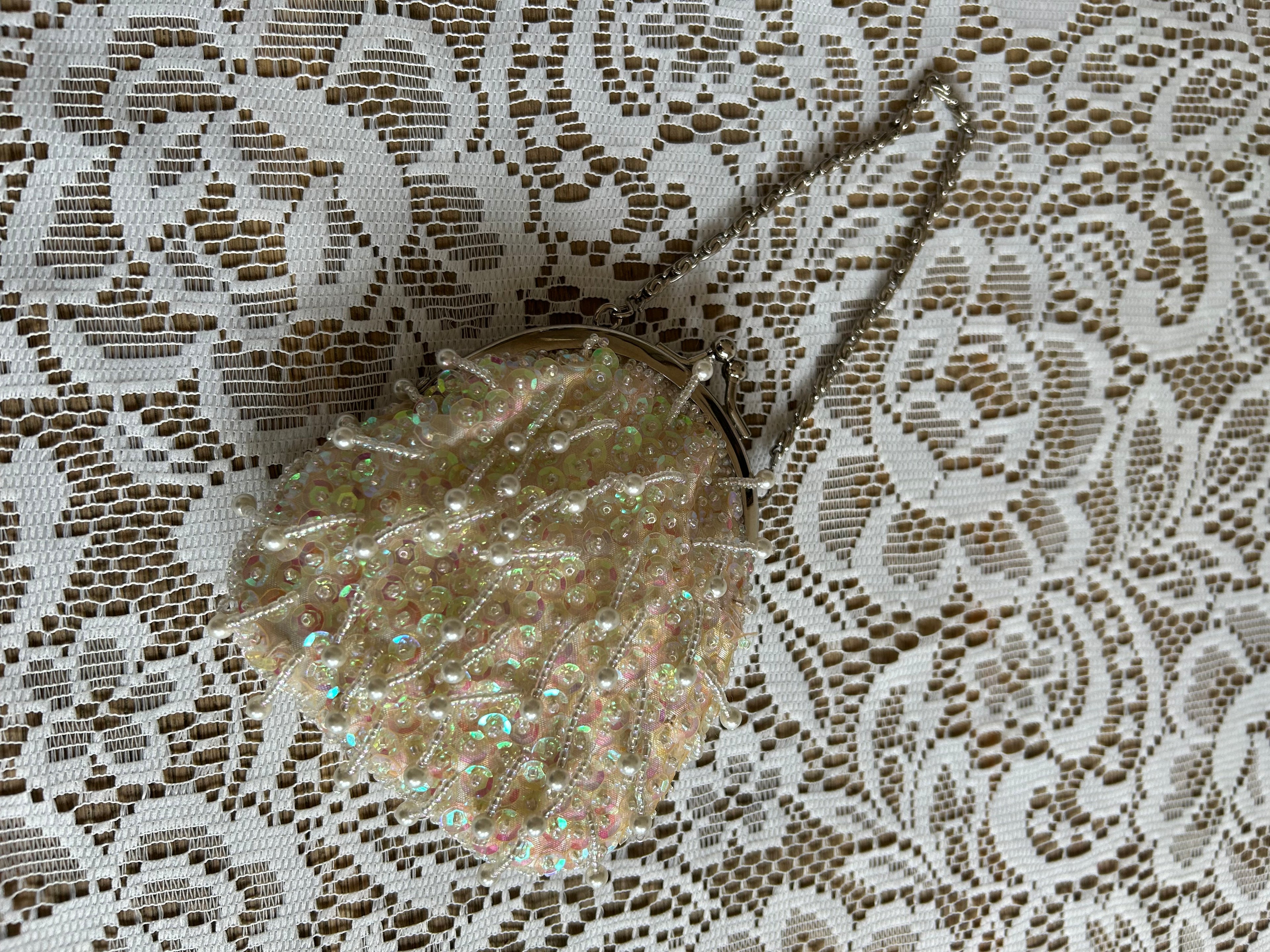 Vintage Beaded Mini Pouch
