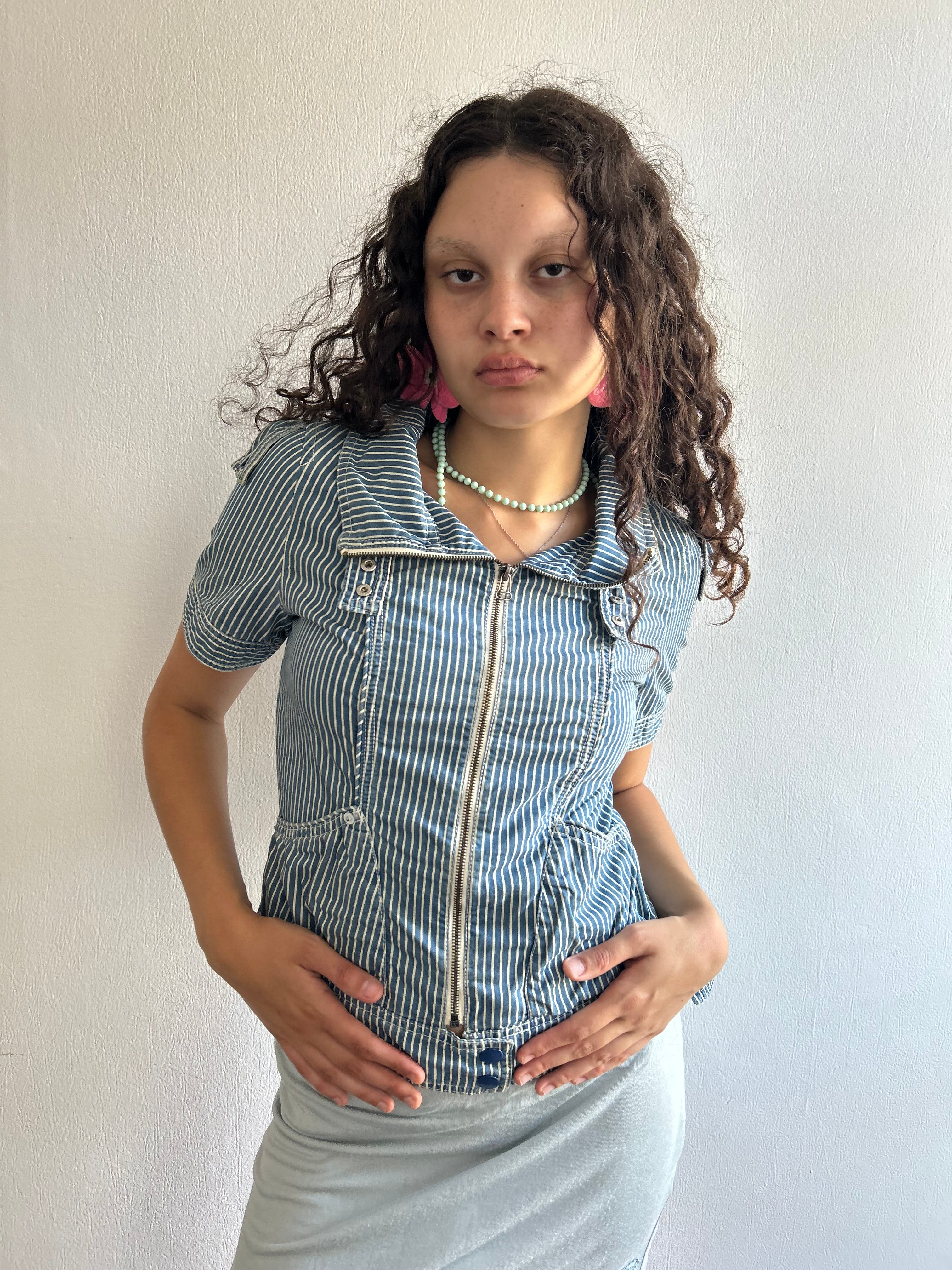 Vintage Sailor Style Workwear Top