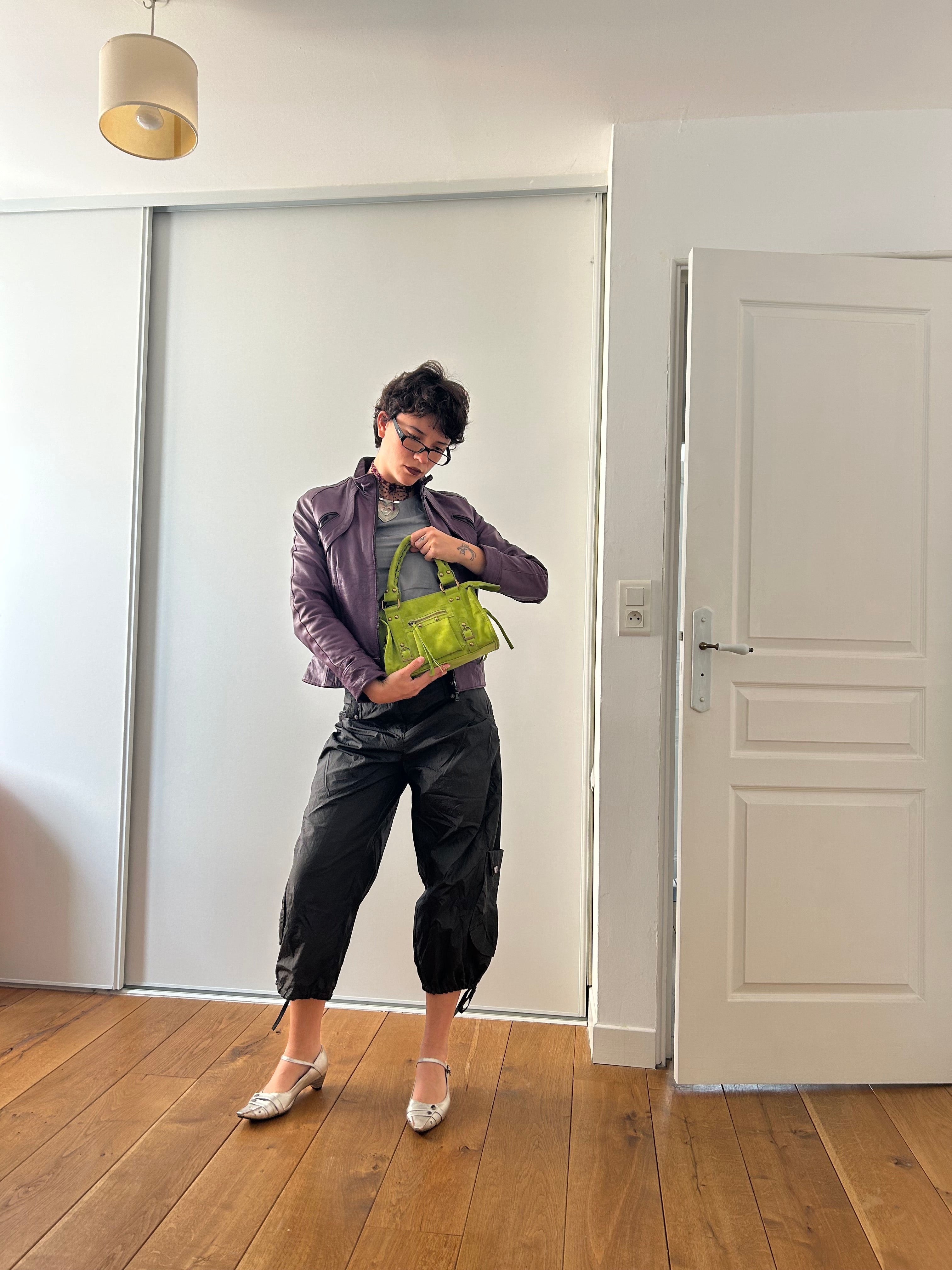 Green Suede Bag