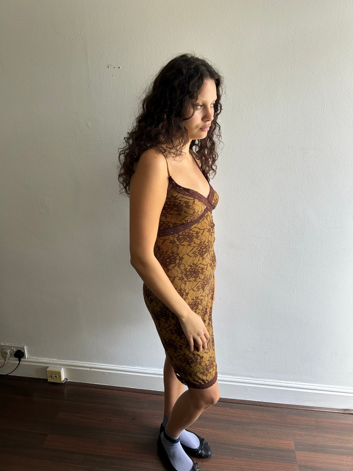 Lace Print Dress