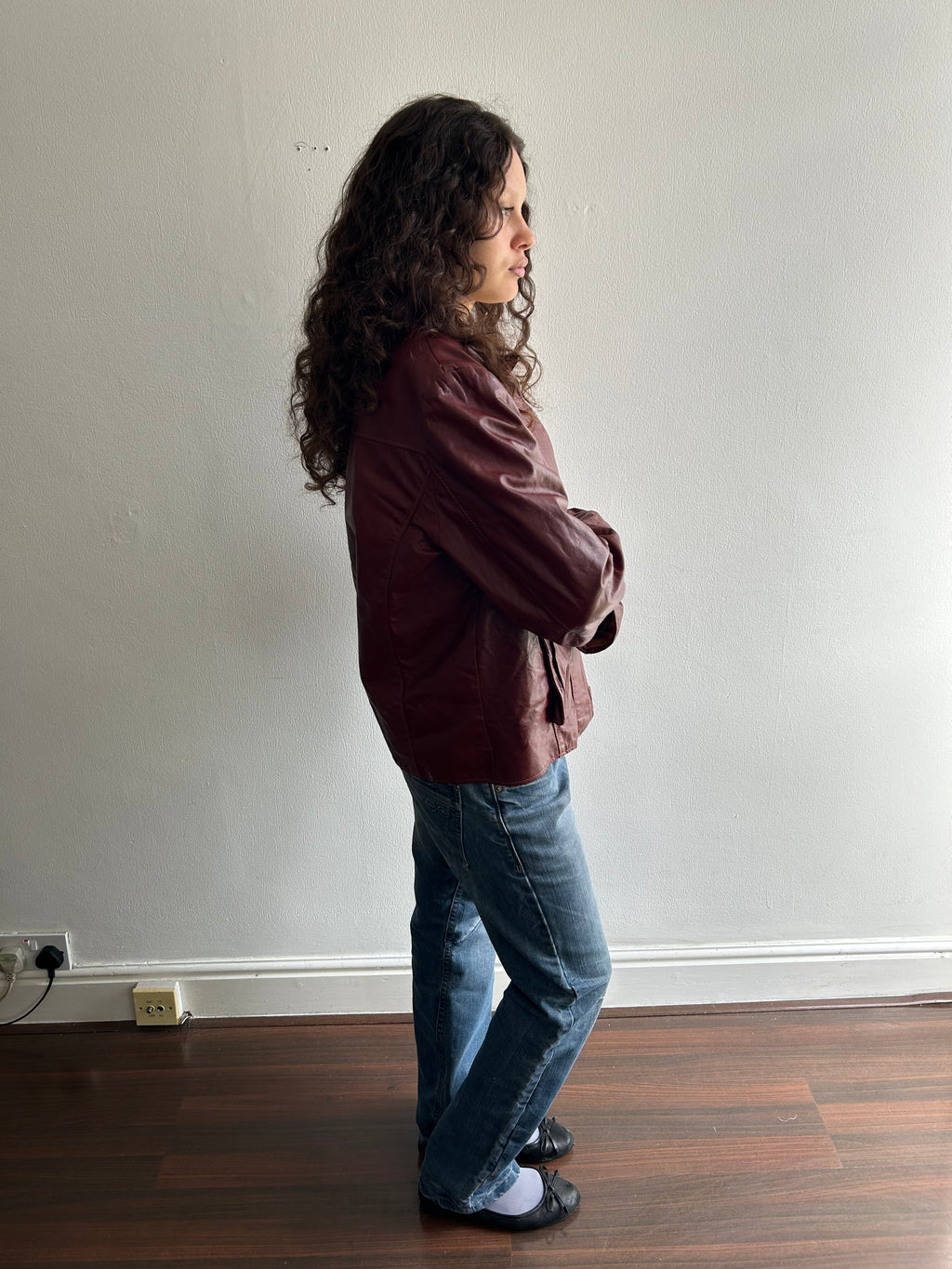 Burgundy Leather Jacket