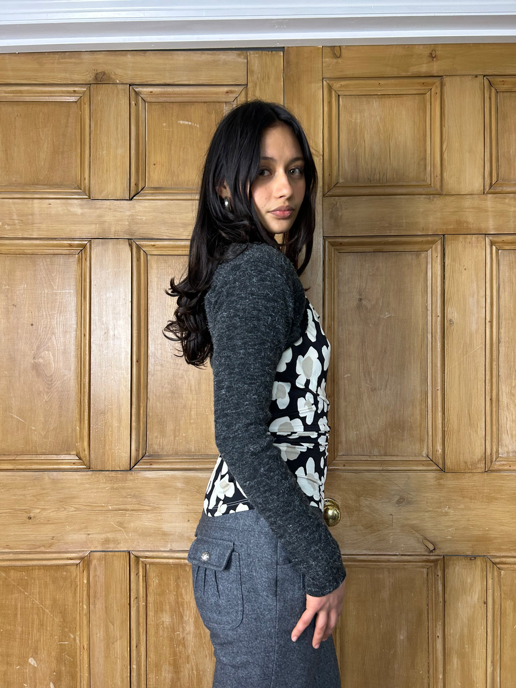 Dark grey bolero
