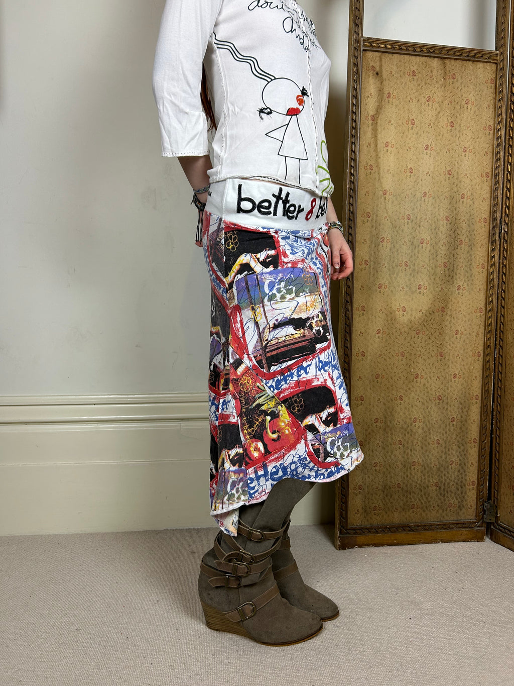 Desigual graphic skirt